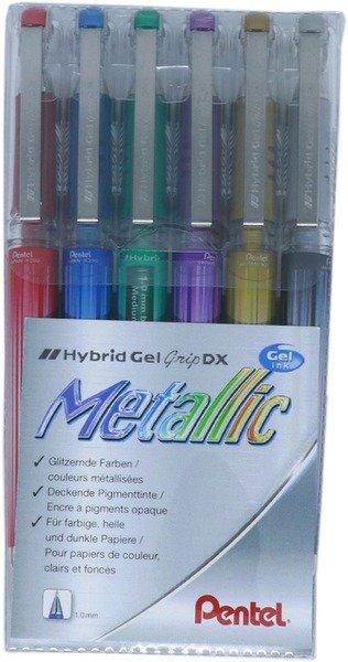 Pentel PENTEL Roller Hybrid Gel Grip 1.0mm K230M-6 6-farbig ass.