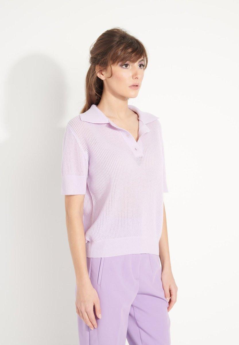 Studio Cashmere8 AVA 1 Kurzarm Polo-Shirt