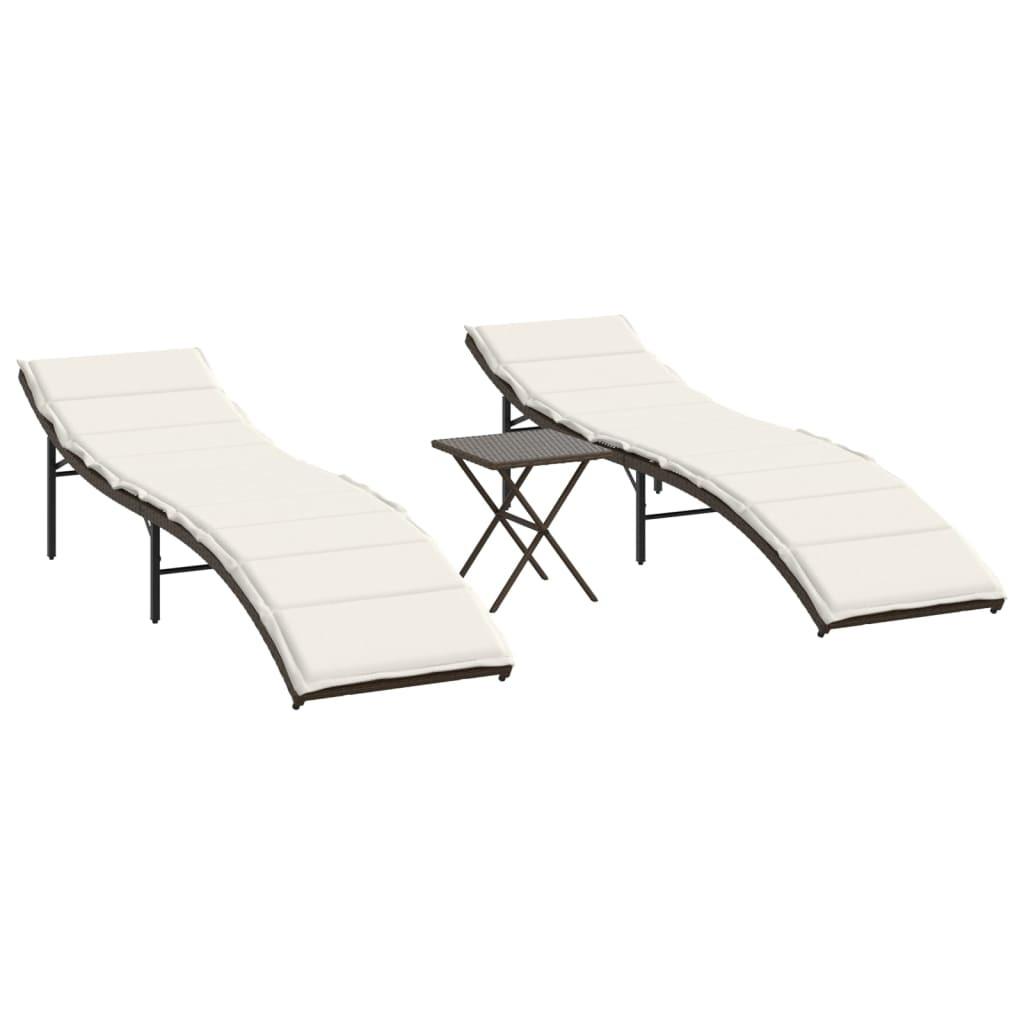 VidaXL Sonnenliege poly-rattan