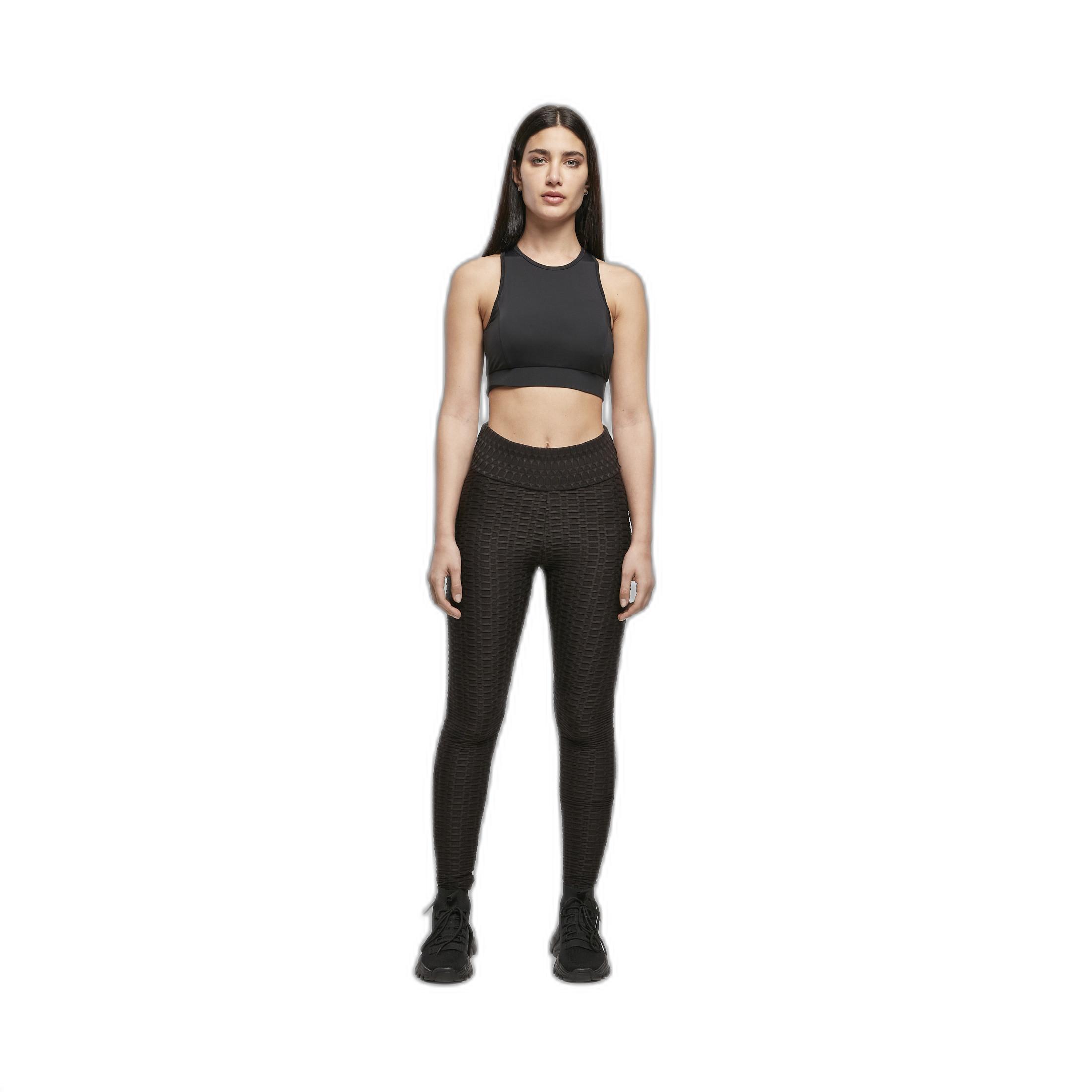 URBAN CLASSICS hochgechnittene legging für en urban claic honeycomb