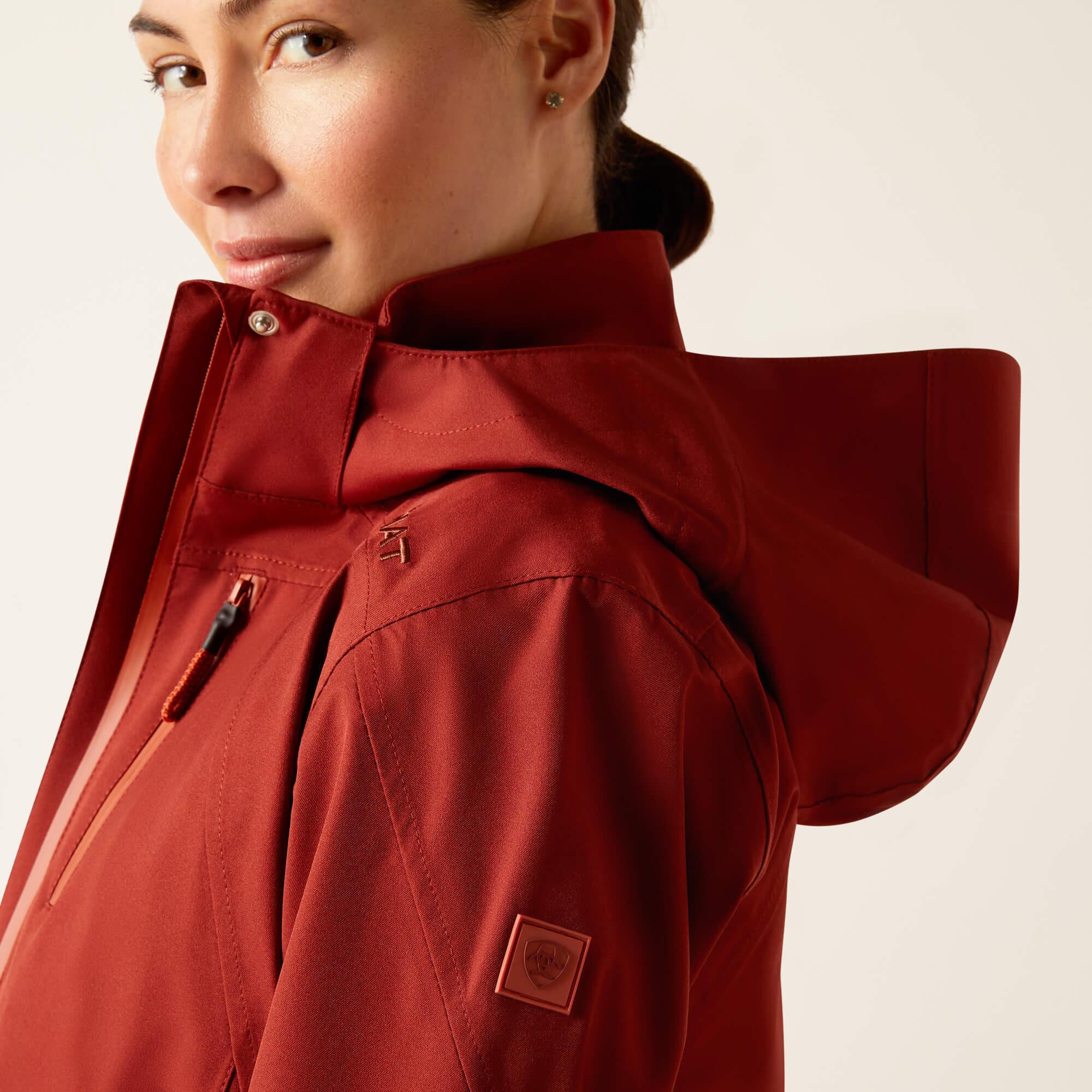 Ariat damen waerfete jacke mit kapuze h2o