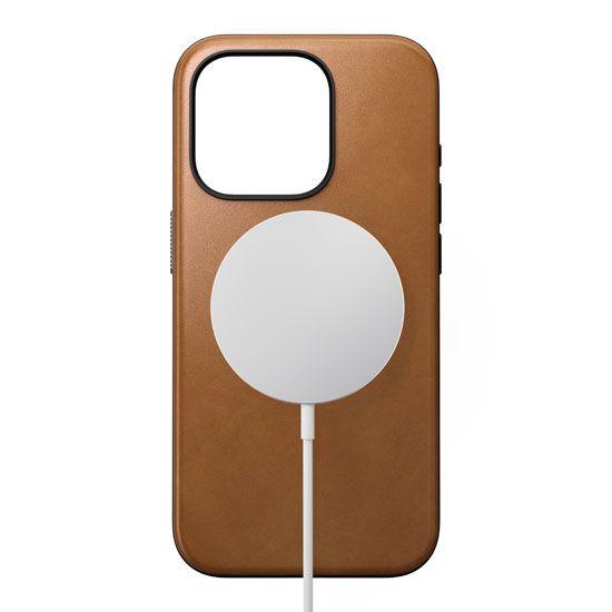 Nomad Hülle Modern, Leder Apple iPhone 15 Pro