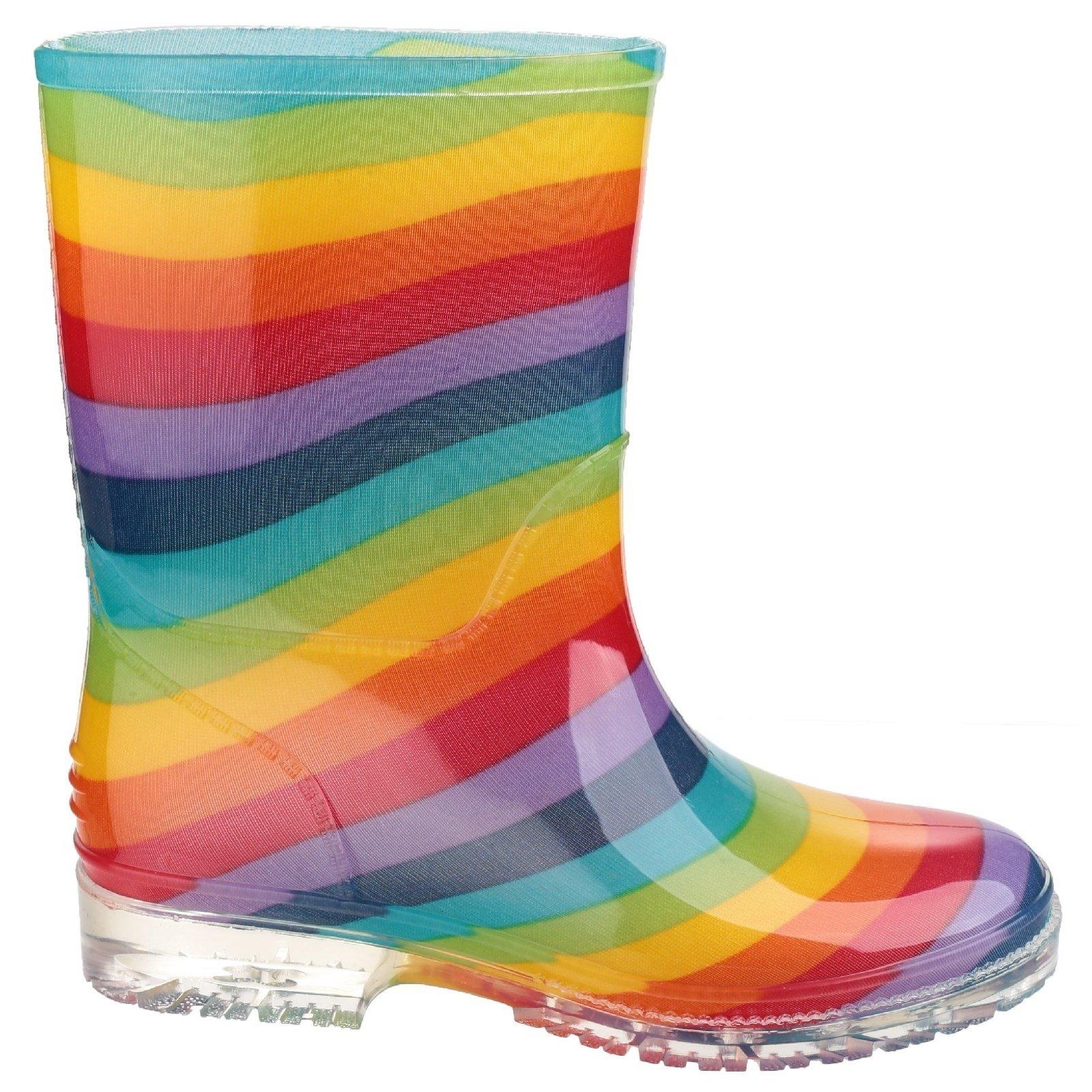 Cotswold PVC Gummistiefel Regenbogen