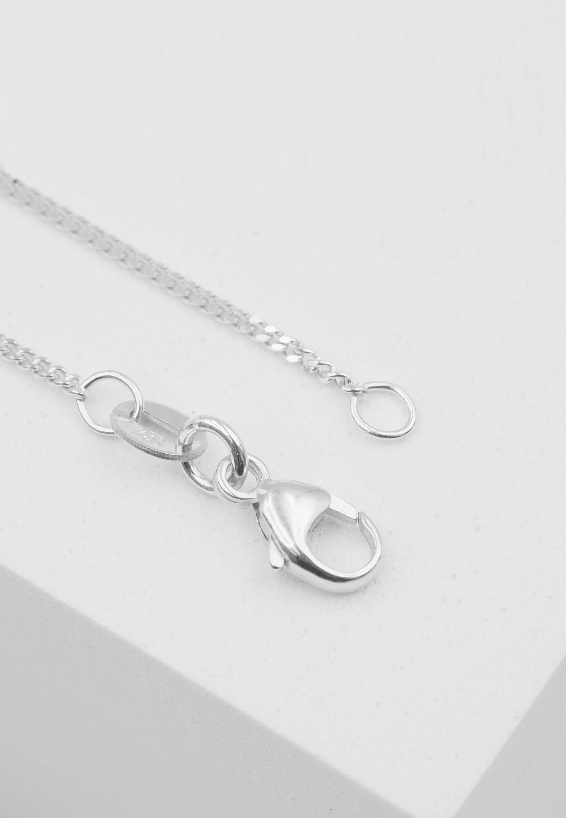 MUAU Schmuck Collier Panzer Weissgold 750, 1.2mm, 40cm