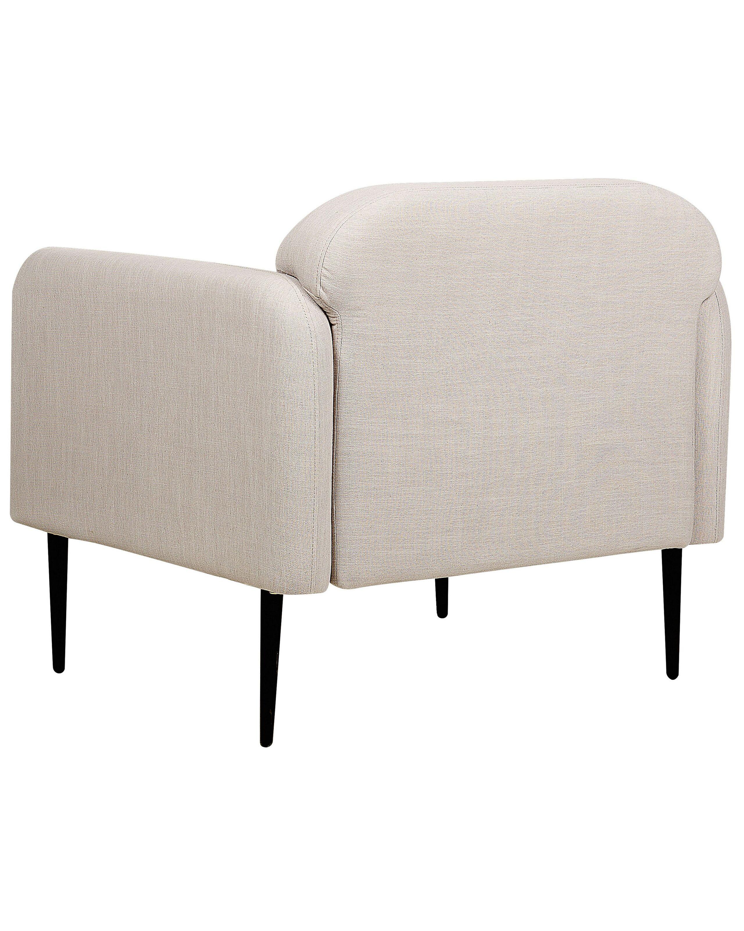 Beliani Sessel aus Leinen Retro STOUBY