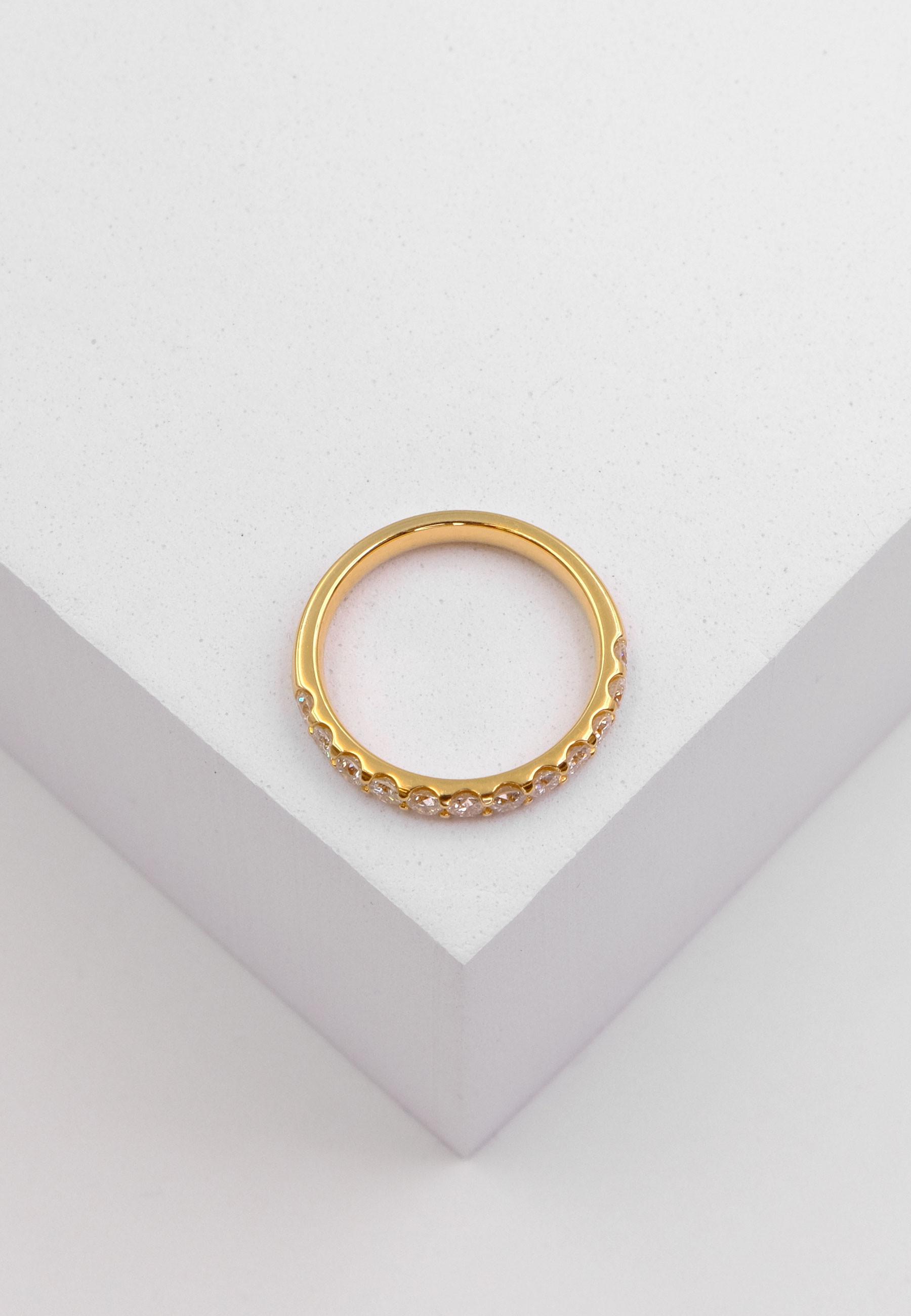 MUAU Schmuck Ring Diamant 0.75ct. Gelbgold 750