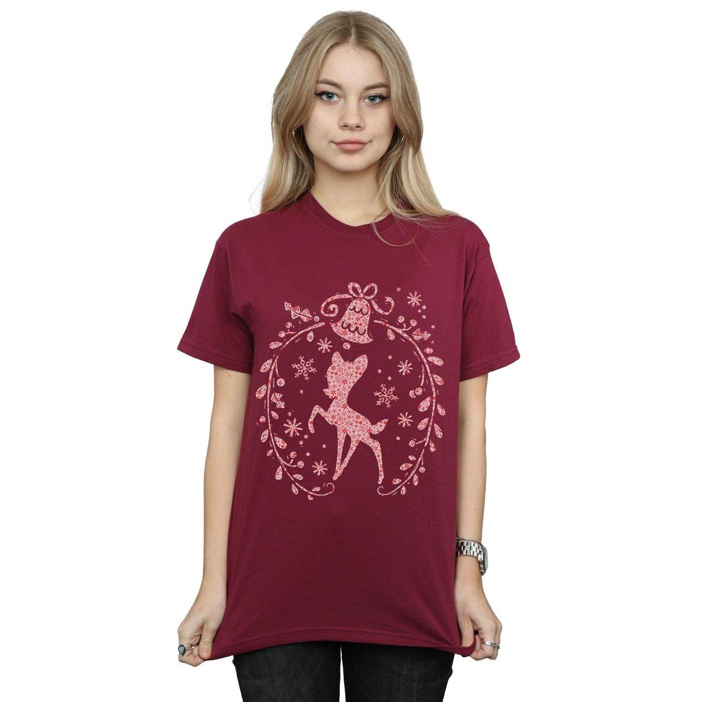 Disney Bambi Christmas Wreath T-Shirt