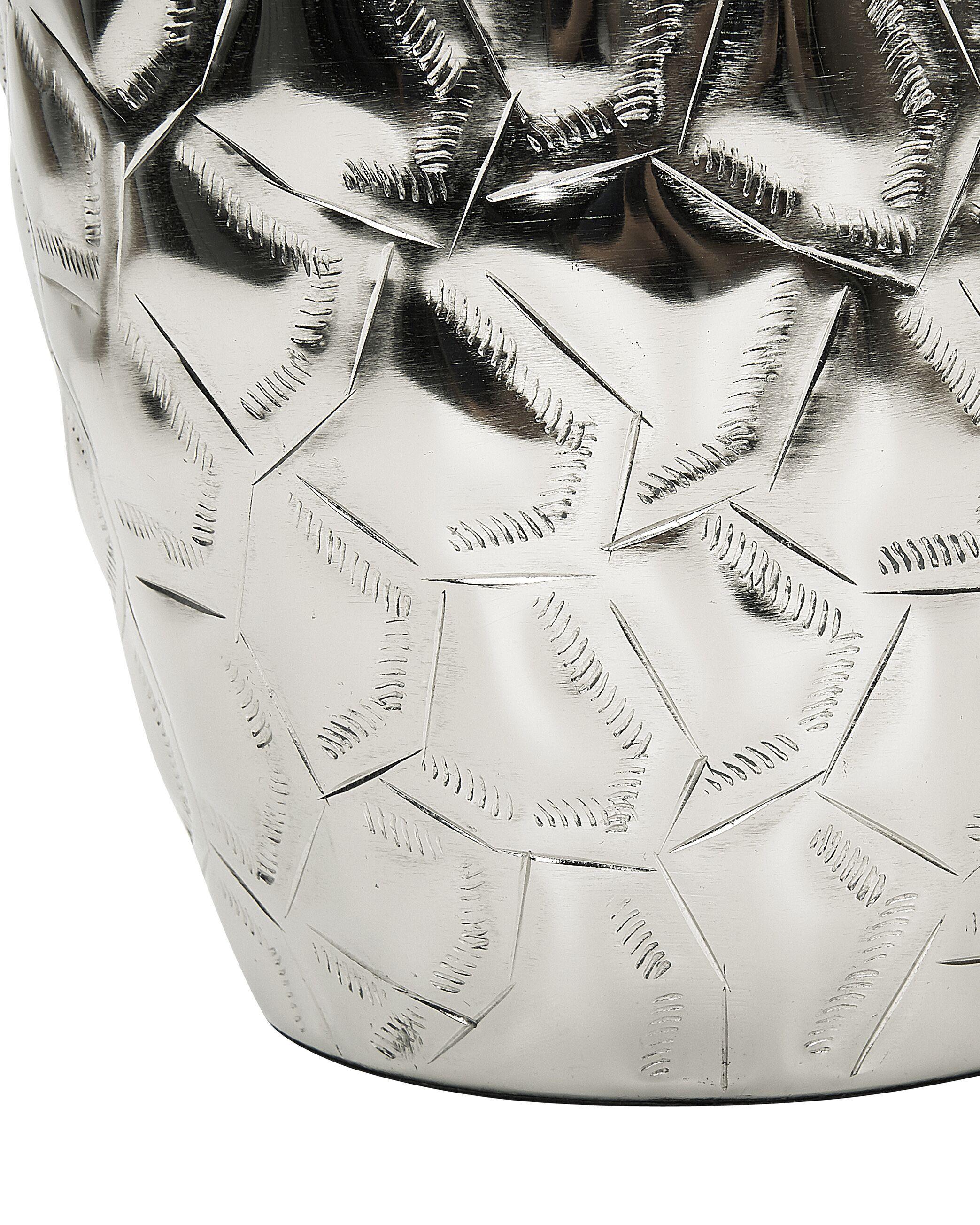 Beliani Blumenvase aus Aluminium Glamourös INSHAS