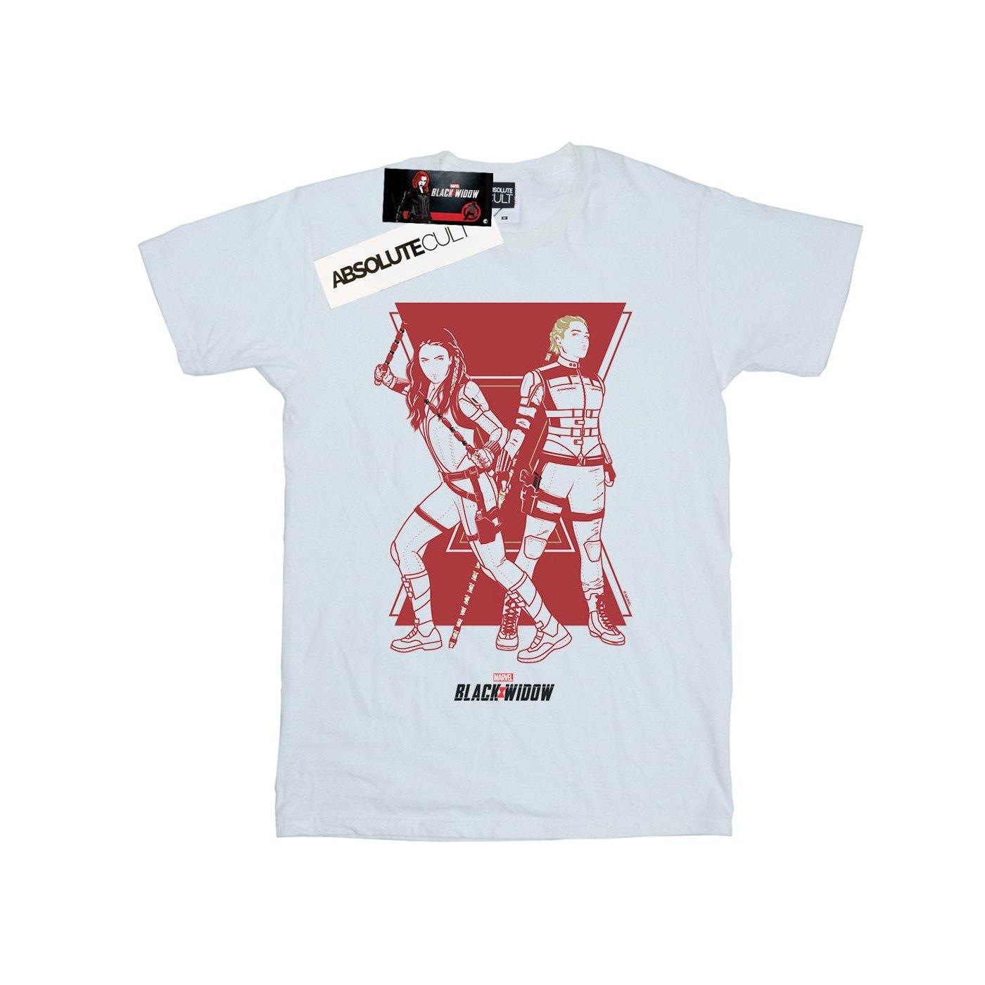 MARVEL Black Widow Duo Grafikdruck T-Shirt