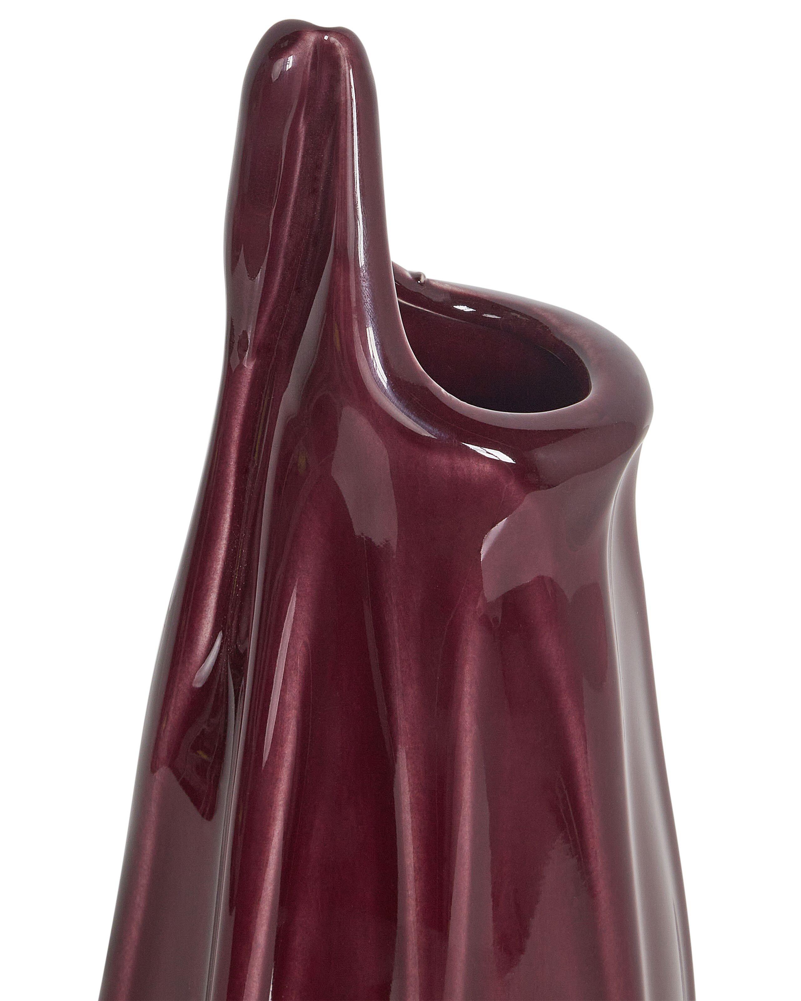Beliani Blumenvase aus Steinzeug Modern SHADS