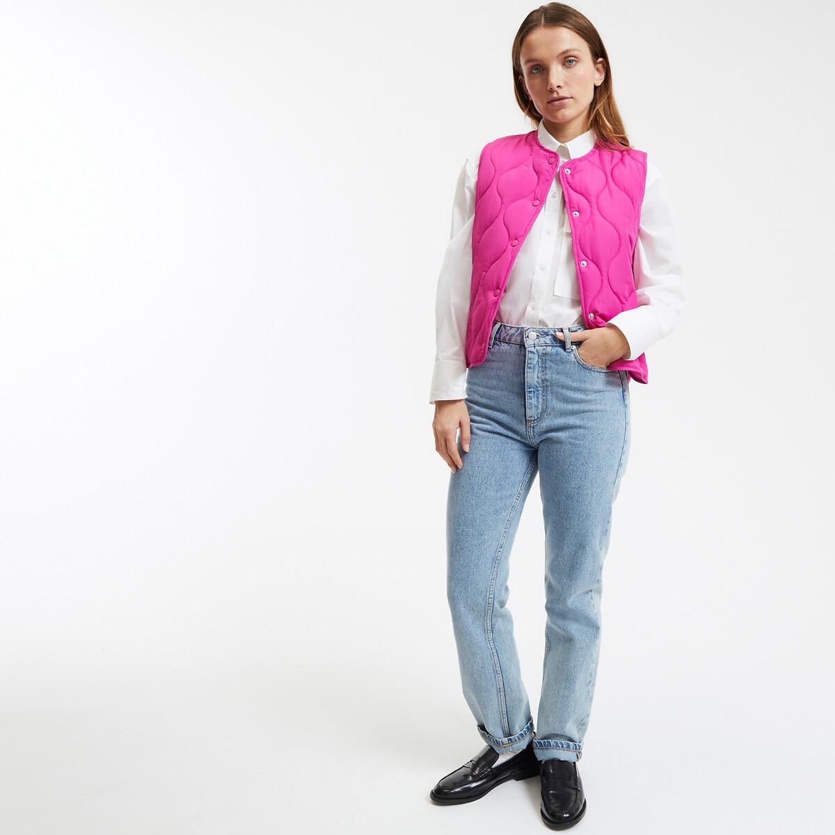 La Redoute Collections Steppgilet mit Druckknöpfen
