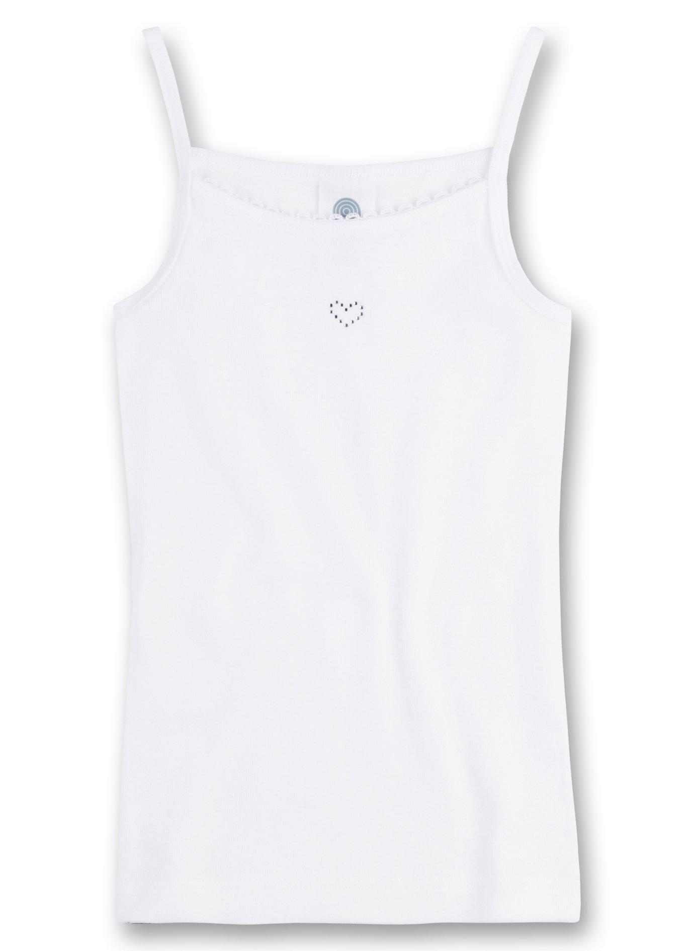 Sanetta Unterhemden 3er Pack - Basic Shirt mit Herzmotiv