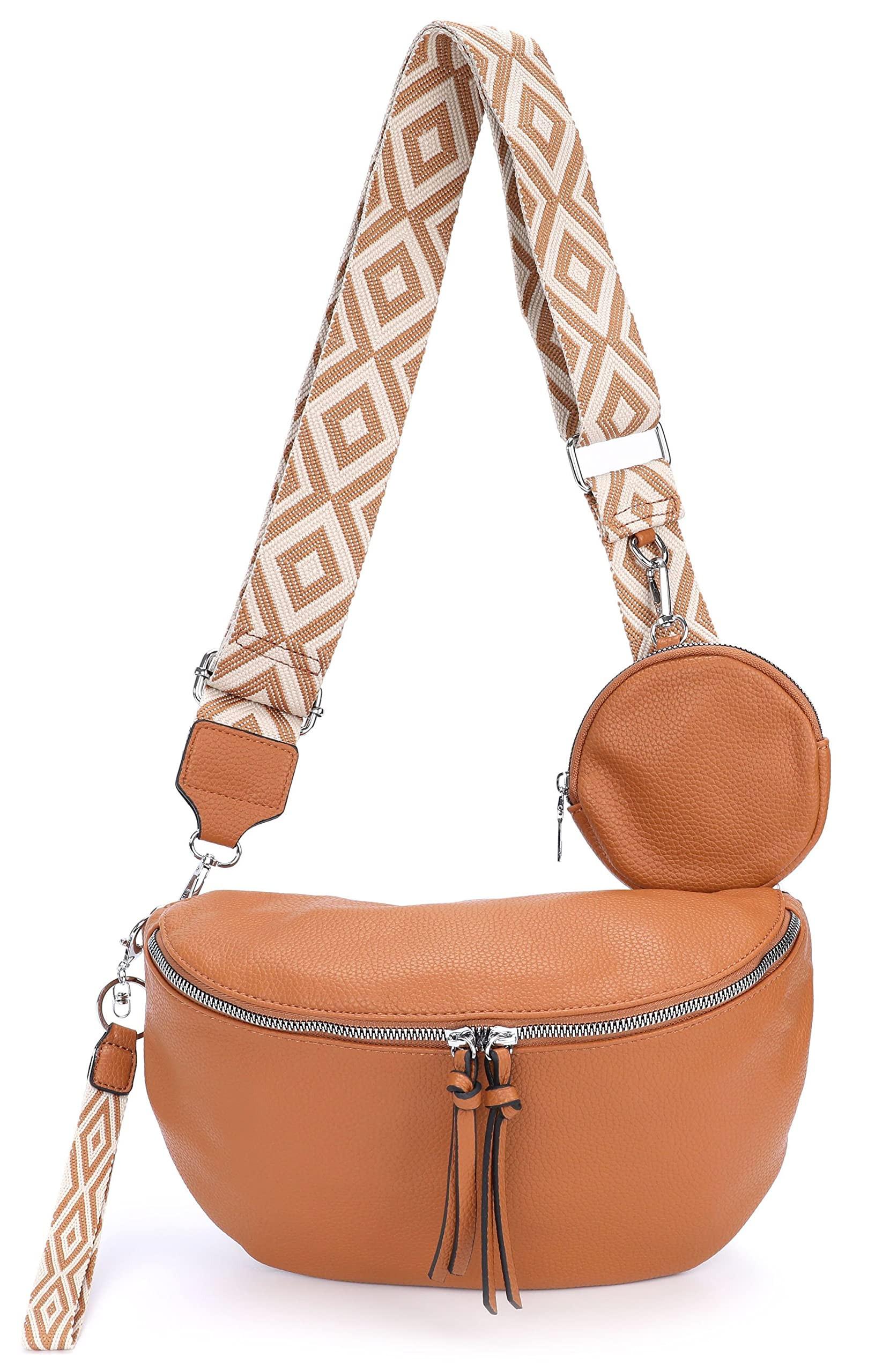 Only-bags.store Umhängetasche, 3-in-1-Umhängetasche, Gürteltasche mit Reißverschluss und verstellbarem breiten Riemen Umhängetasche, 3-in-1-Umhängetasche, Gürteltasche mit Reißverschluss und verstellbarem breiten Riemen