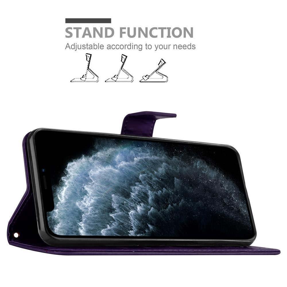 Cadorabo Hülle für Apple iPhone 11 PRO Blumen Design Magnetverschluss