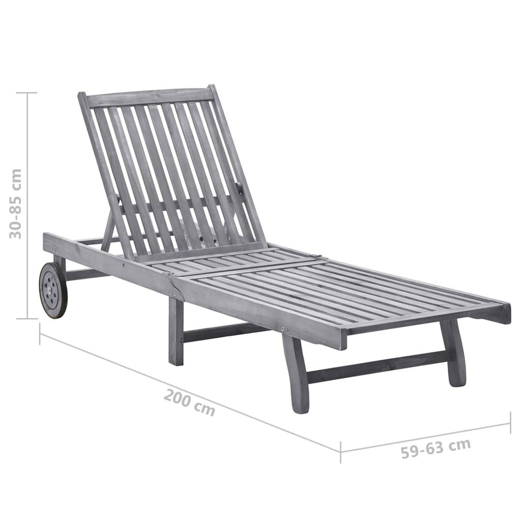 VidaXL Sonnenliege akazienholz