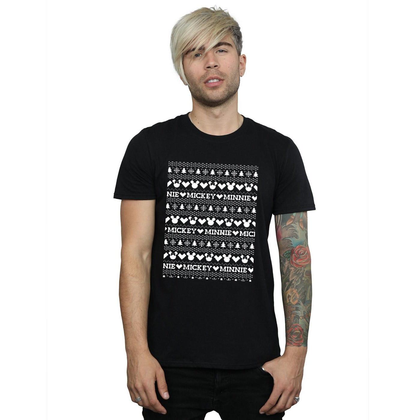 Disney Mickey Minnie Christmas Jumper T-Shirt