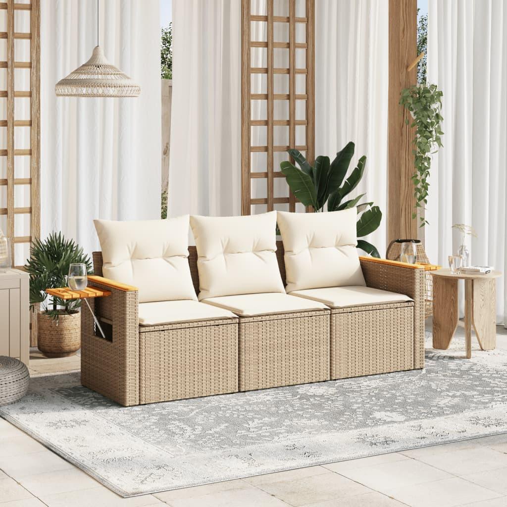 VidaXL Garten sofagarnitur poly-rattan