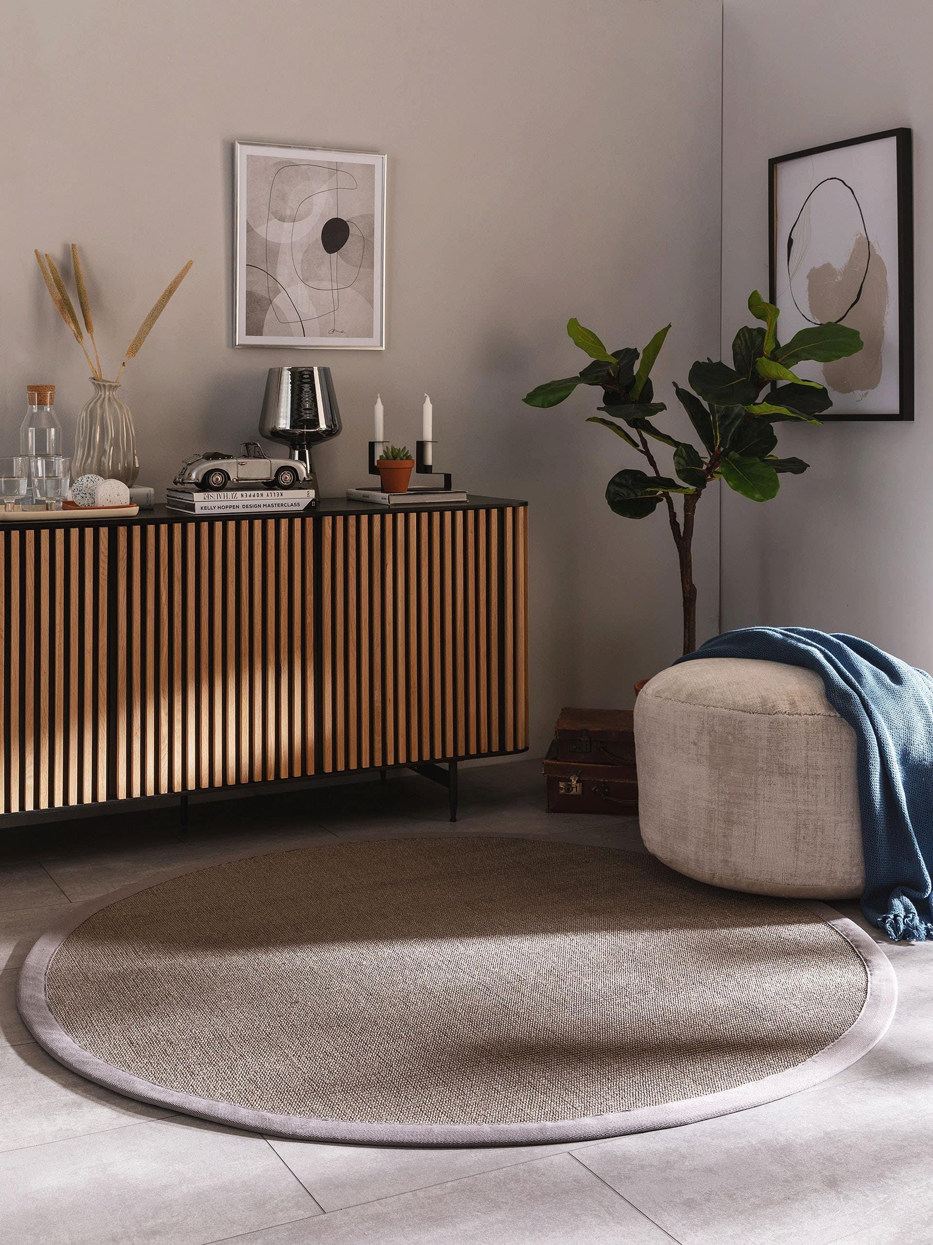 Benuta Sisalteppich Sana Grau