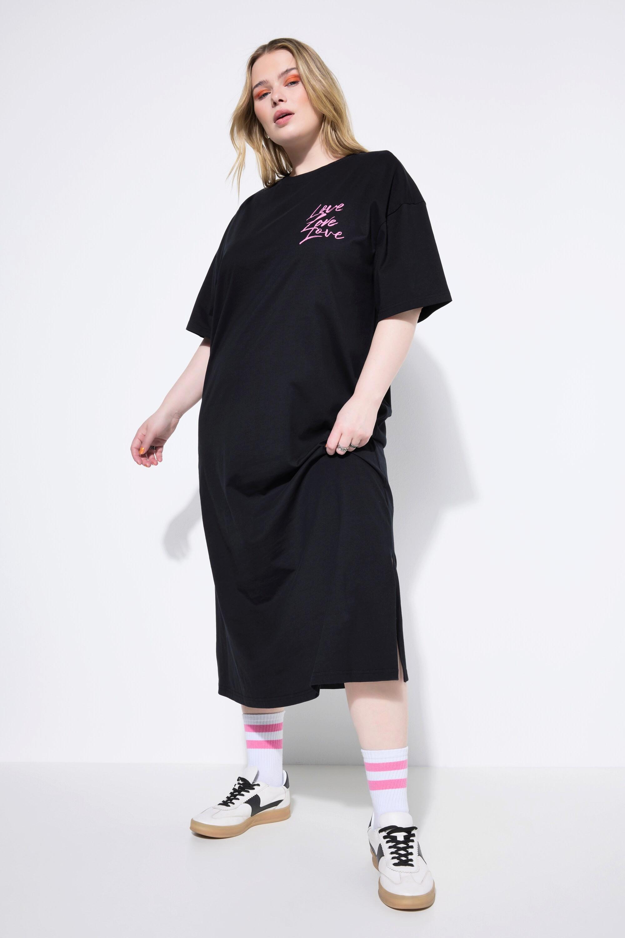 Studio Untold Oversized Jersey Bigshirt Kleid mit Rückenprint