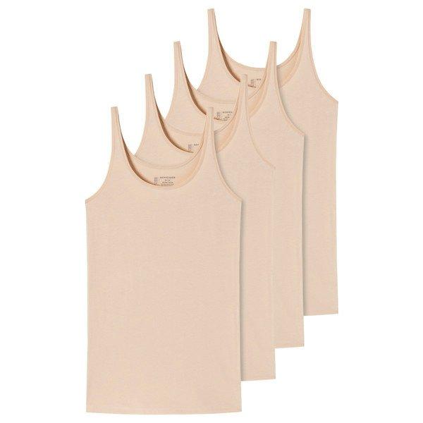 Schiesser 4er Pack 95/5 Organic Cotton - Träger-Top