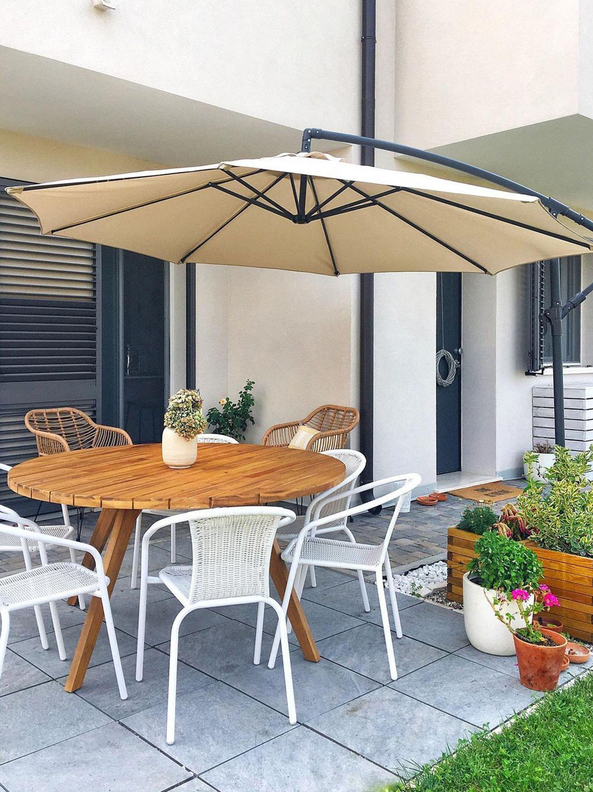 Beliani Ampelschirm aus Polyester RAVENNA