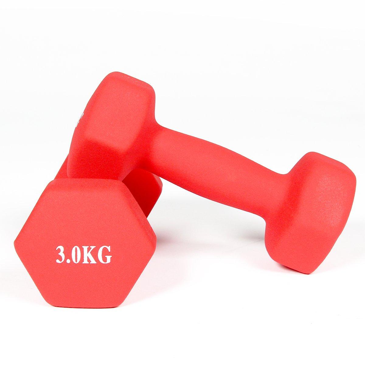 GladiatorFit Neoprenhanteln Bodybuilding und Fitness (2er-Set) GladiatorFit