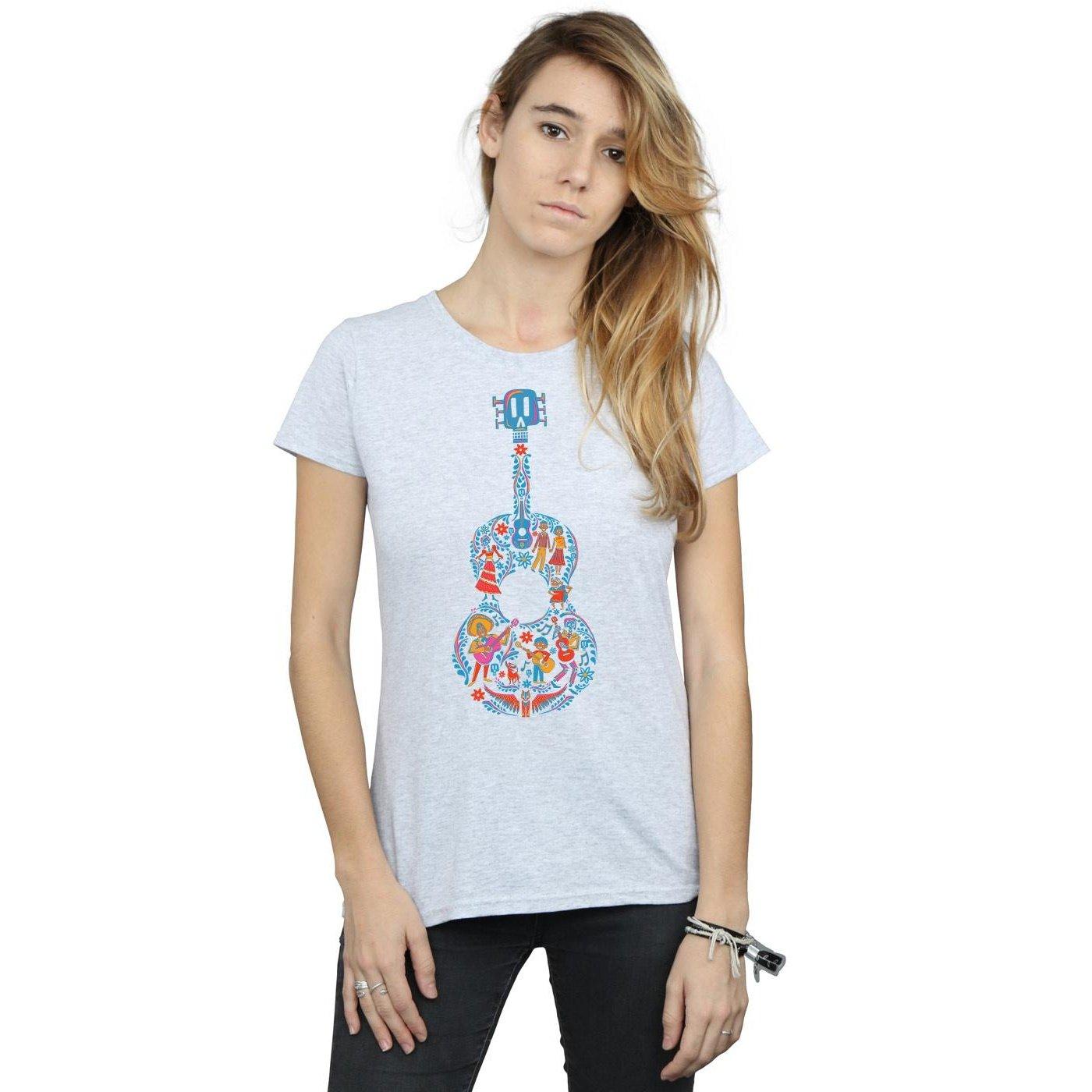 Disney Coco Gitarren Print T-Shirt