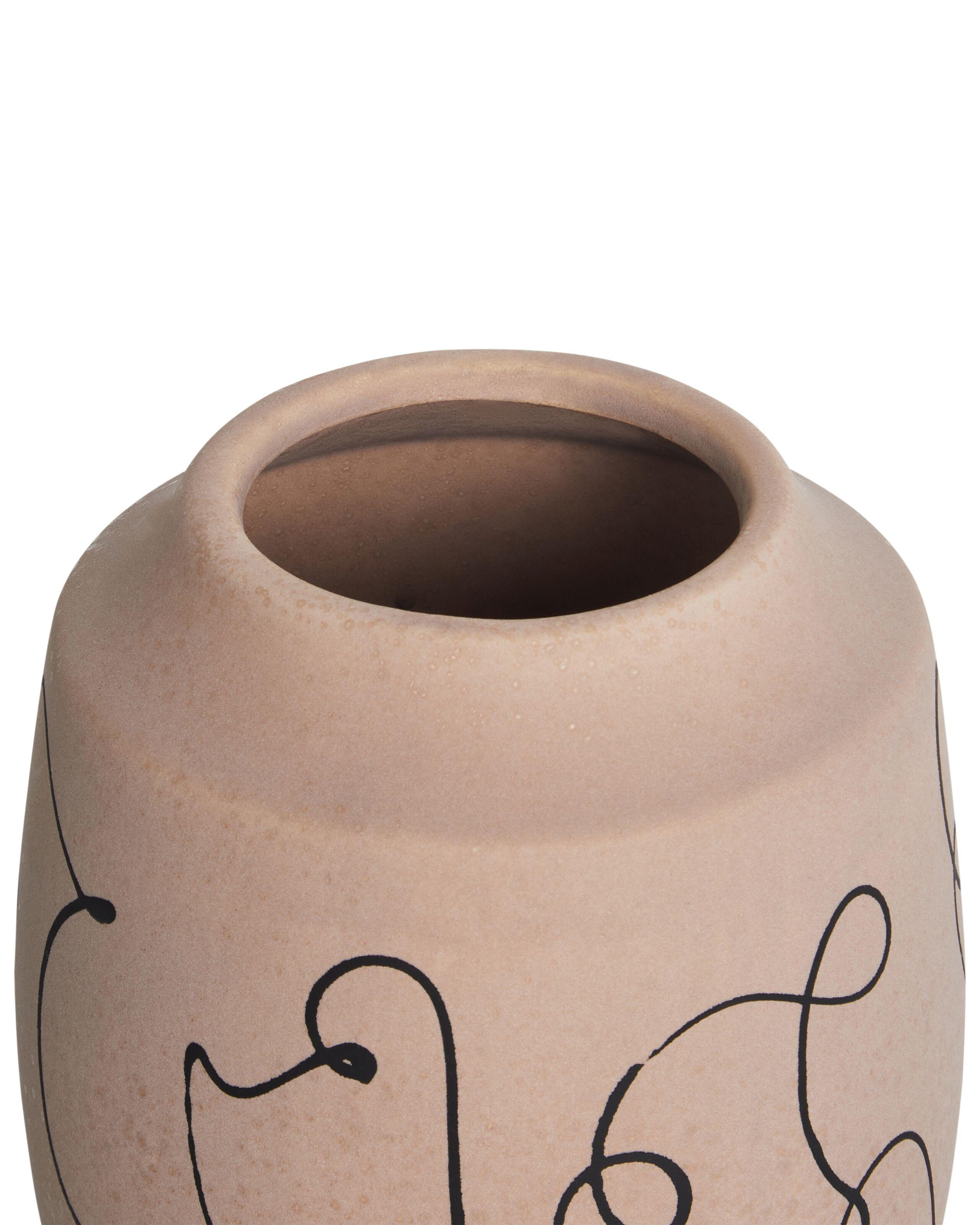 Beliani Blumenvase aus Steinzeug Modern SKATE