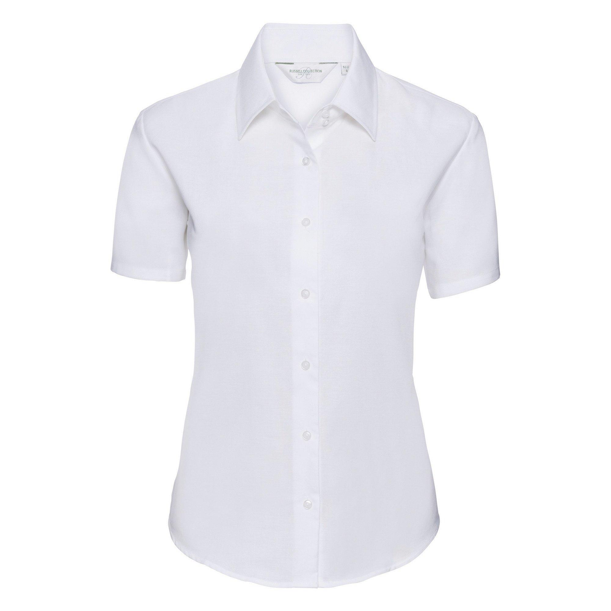 Russell Easy Care Oxford Kurzarm Bluse