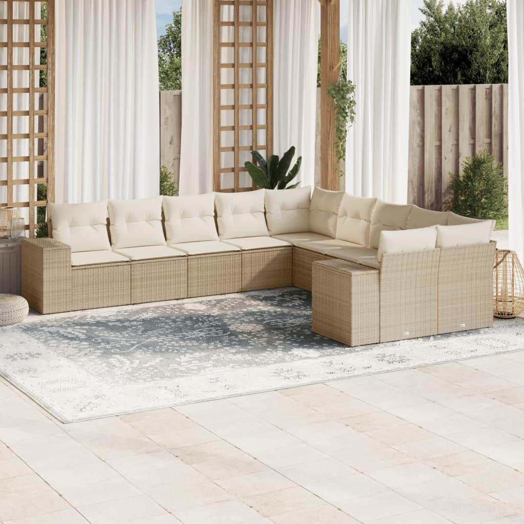 VidaXL Garten sofagarnitur poly-rattan