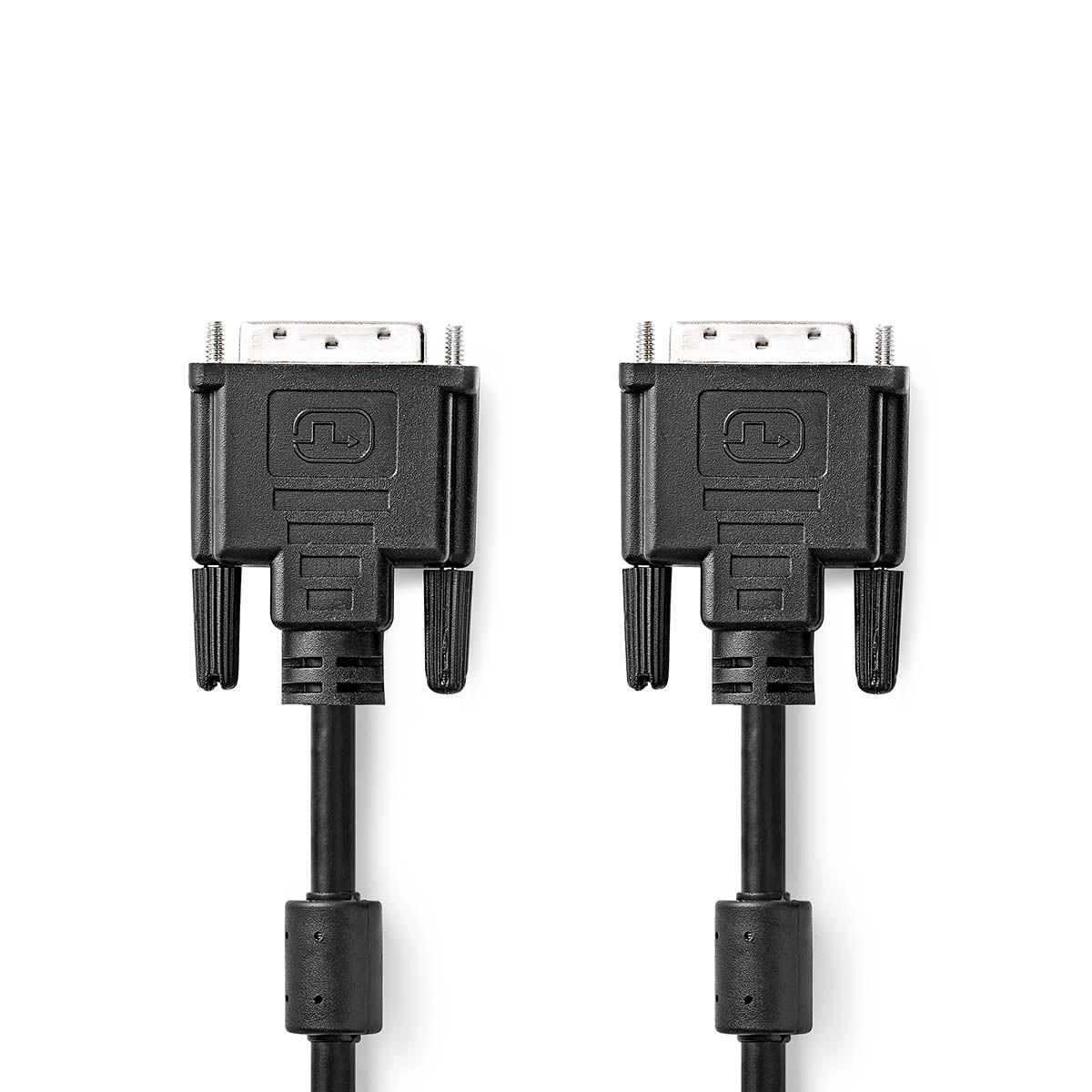Nedis DVI-Kabel | DVI-D 24+1-Pin Stecker | DVI-D 24+1-Pin Stecker | 2560x1600 | Vernickelt | 2,00 m | Gerade | PVC | Schwarz | Box