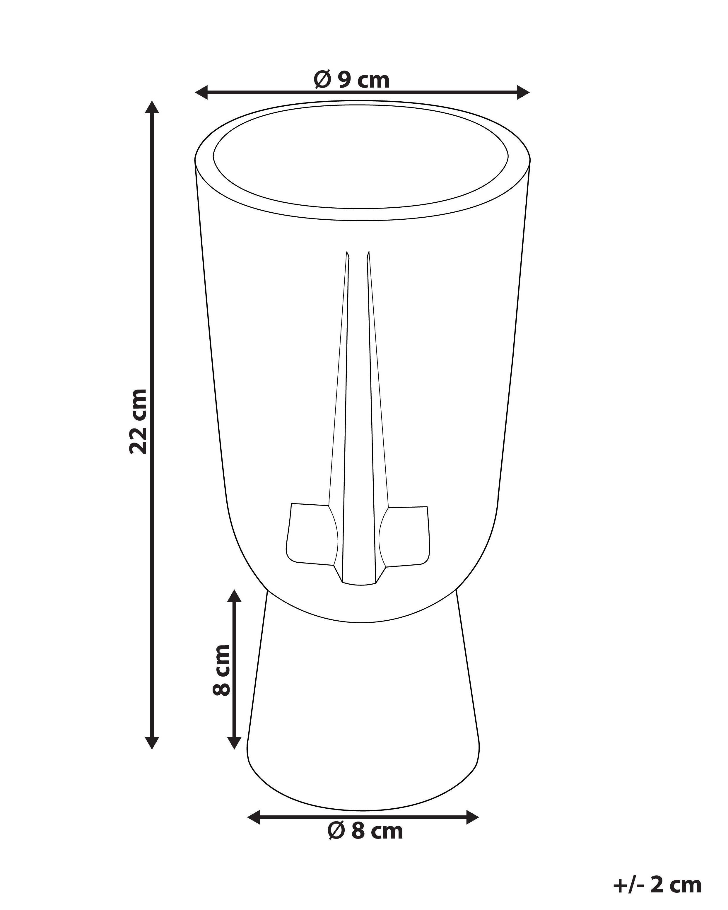 Beliani Blumenvase aus Porzellan Klassisch ARTEMIS