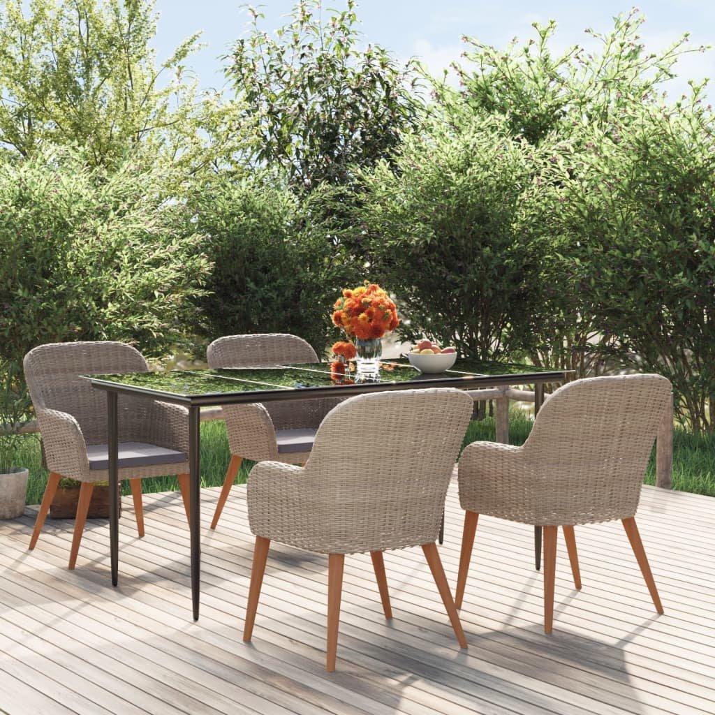VidaXL Garten essgruppe poly-rattan