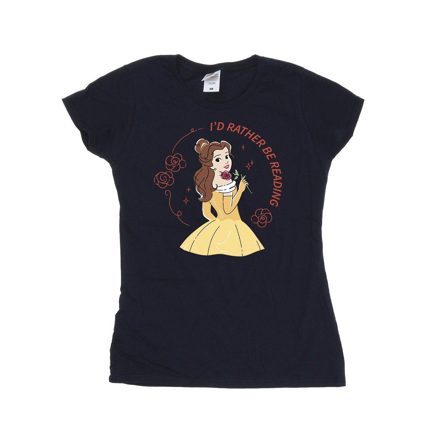 Disney Beauty And The Beast I'd Rather Be Reading T-Shirt