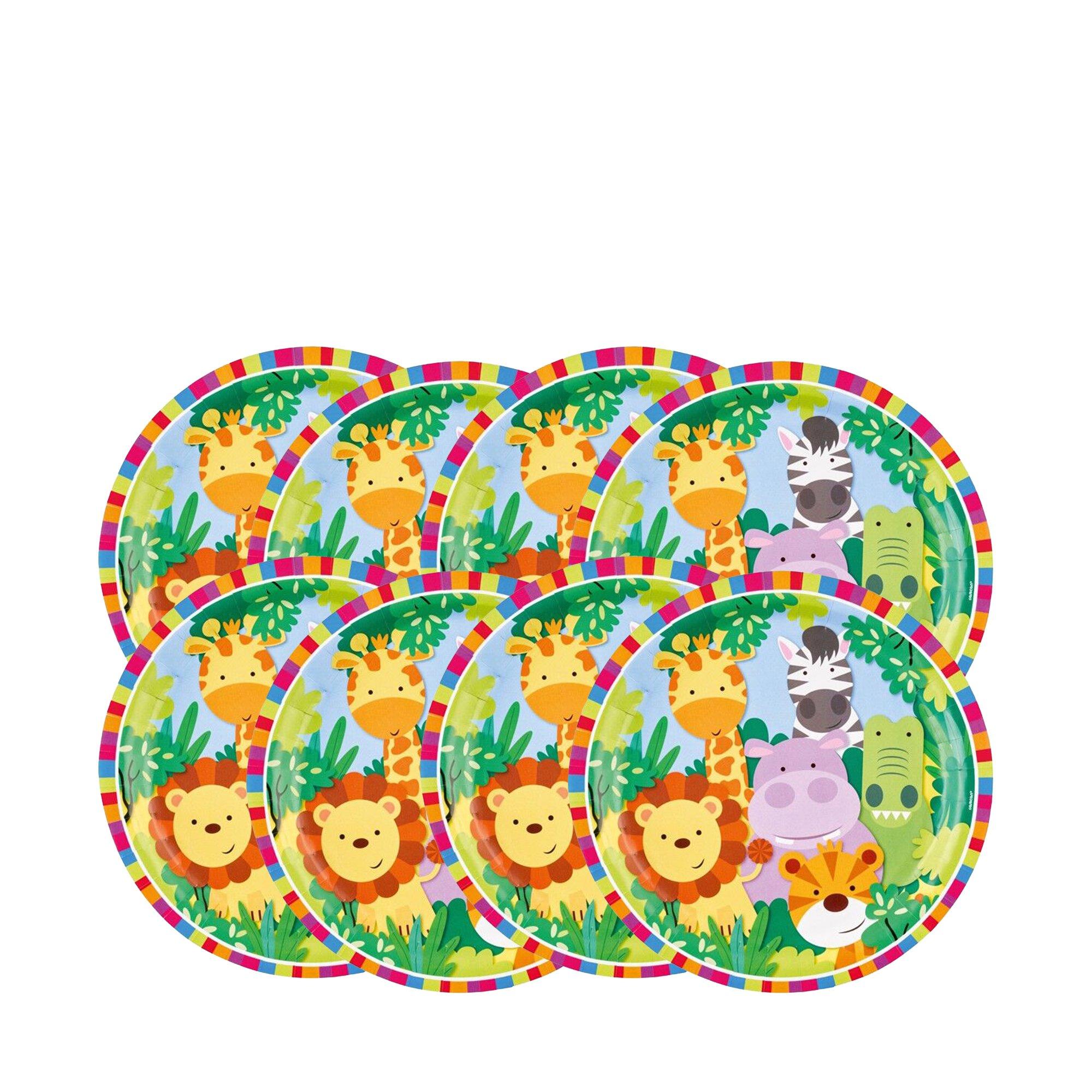 amscan 8 Pappteller Dschungel