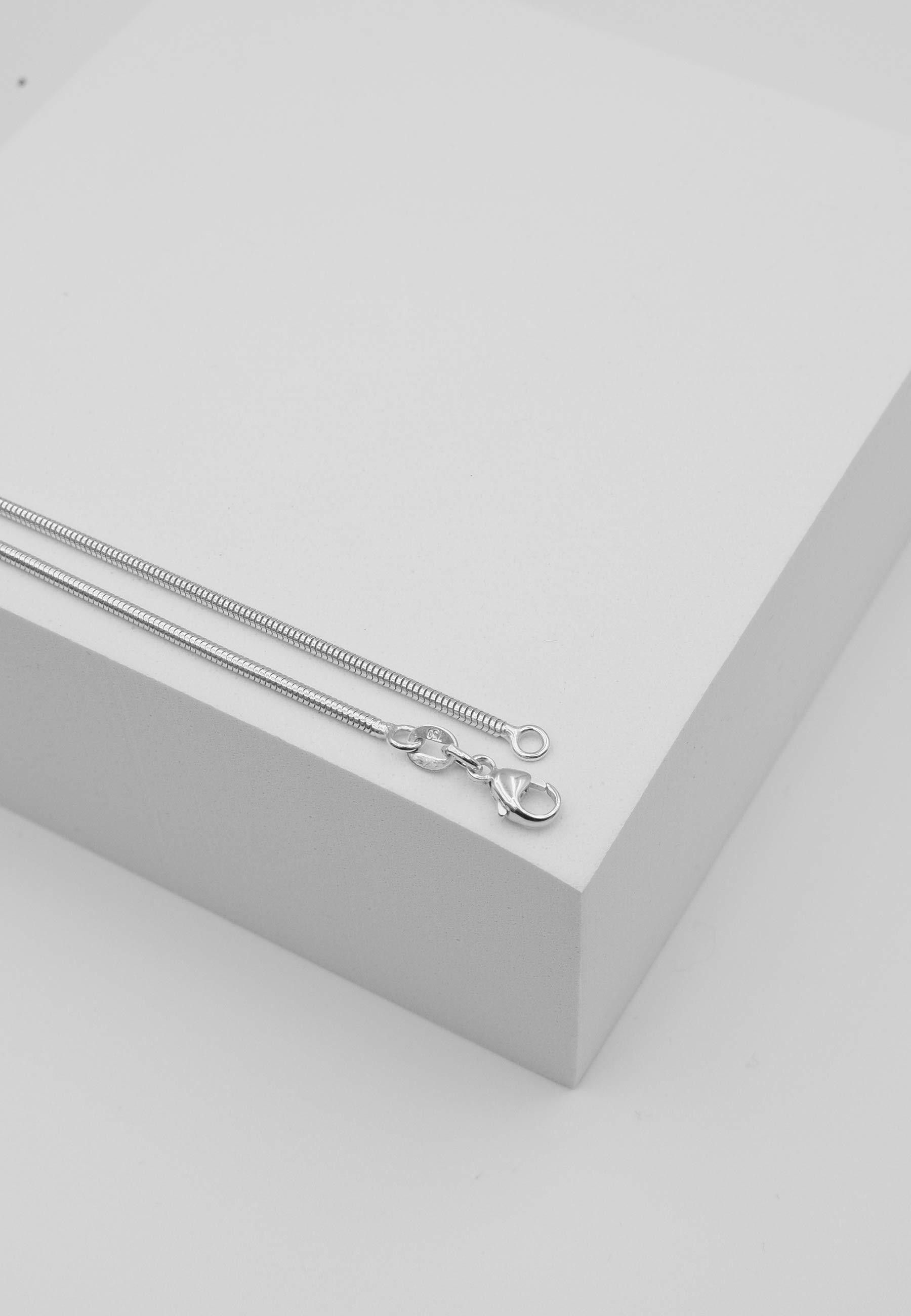 MUAU Schmuck Collier Schlange Weissgold 750, 1.6mm, 60cm