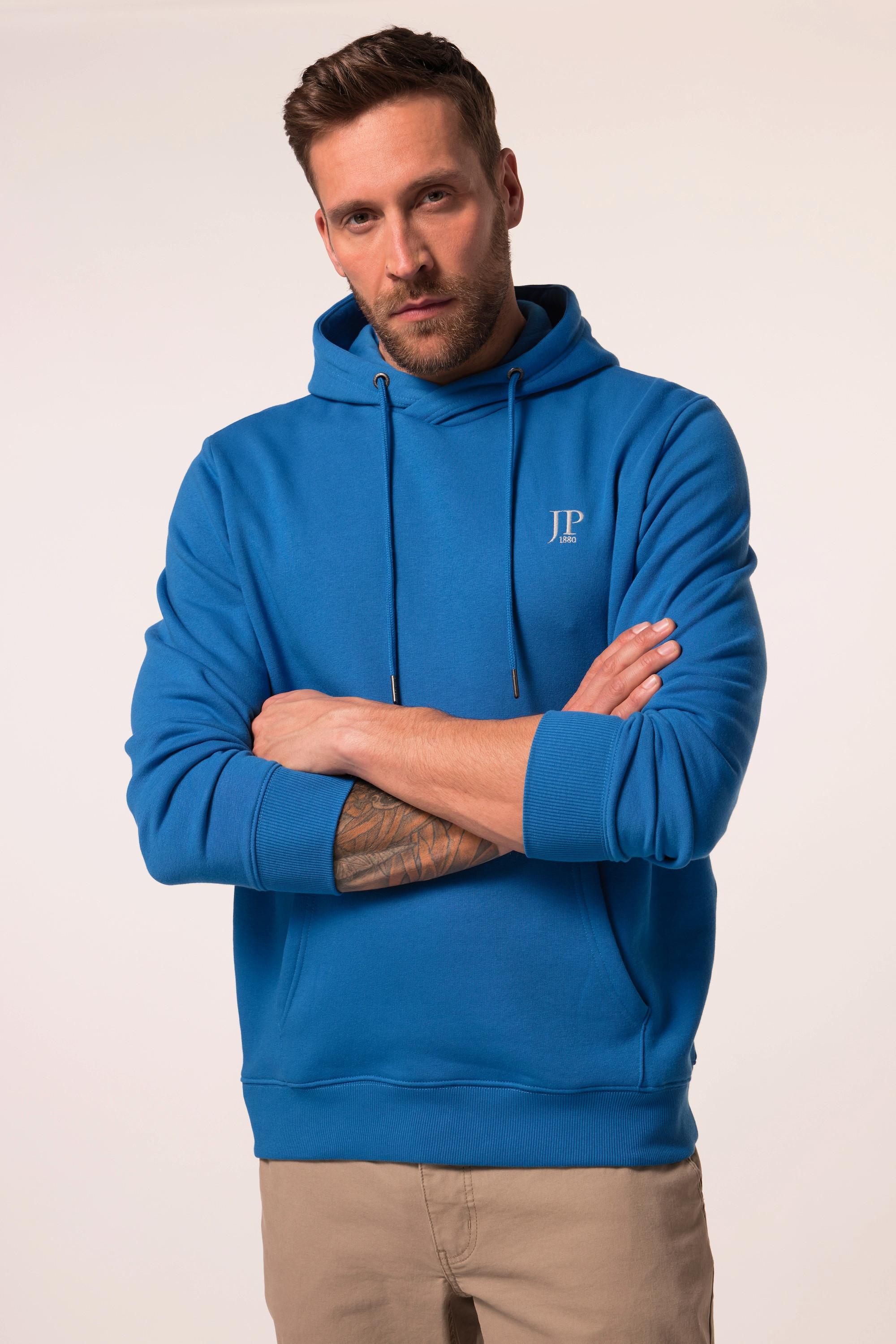 JP1880 Hoodie, Brust-Print, Kapuze, Kängurutasche