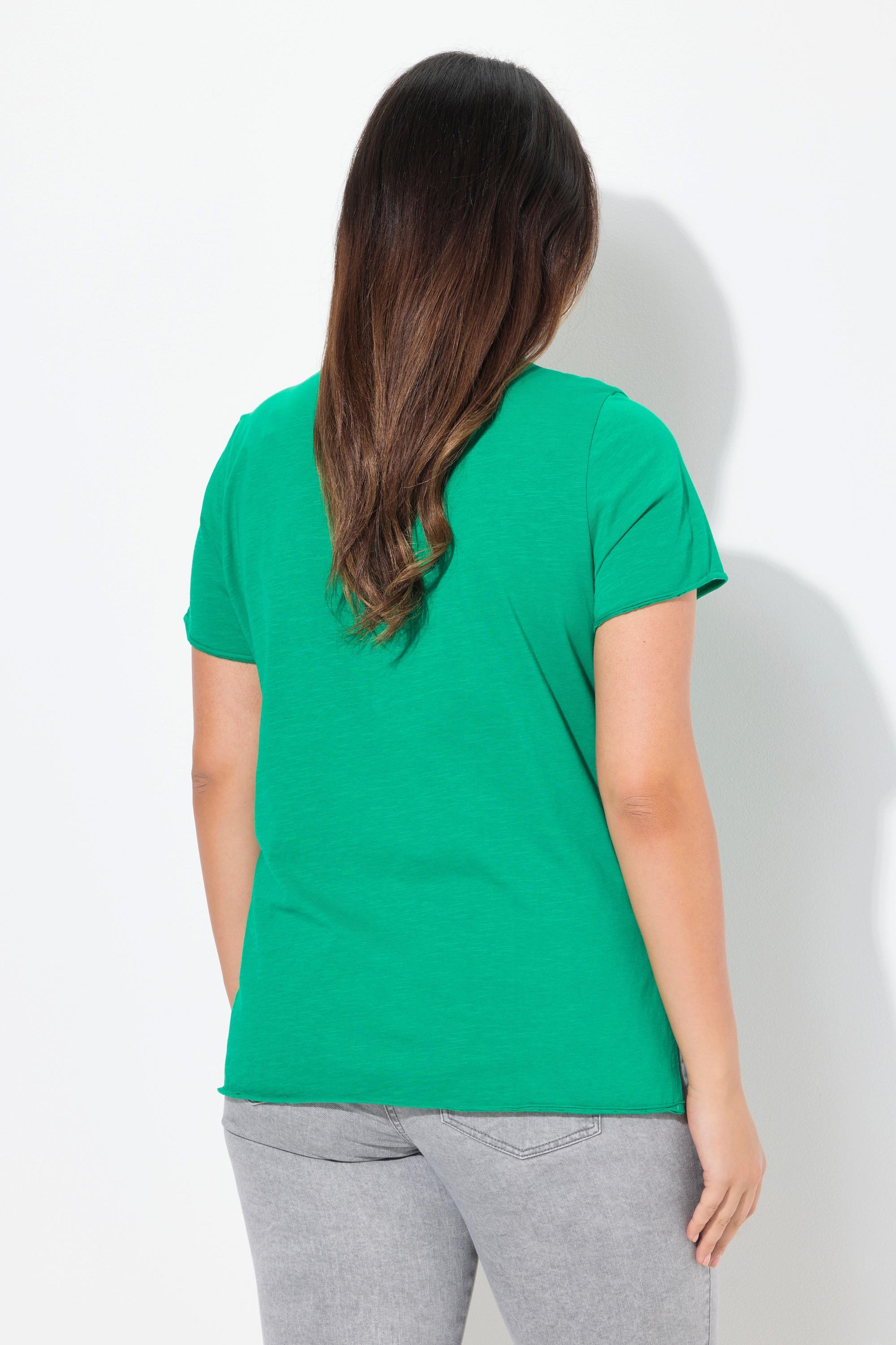 Ulla Popken Classic Papagei Print Rundhals Halbarm T-Shirt