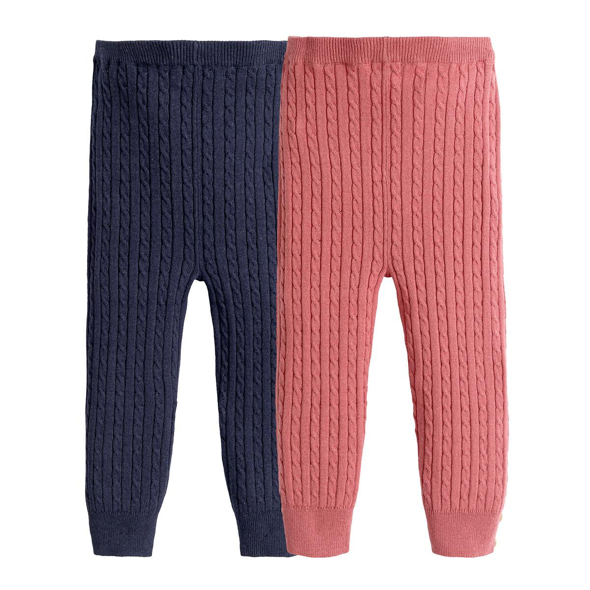 La Redoute Collections 2er-Pack Leggings mit Zopfmuster