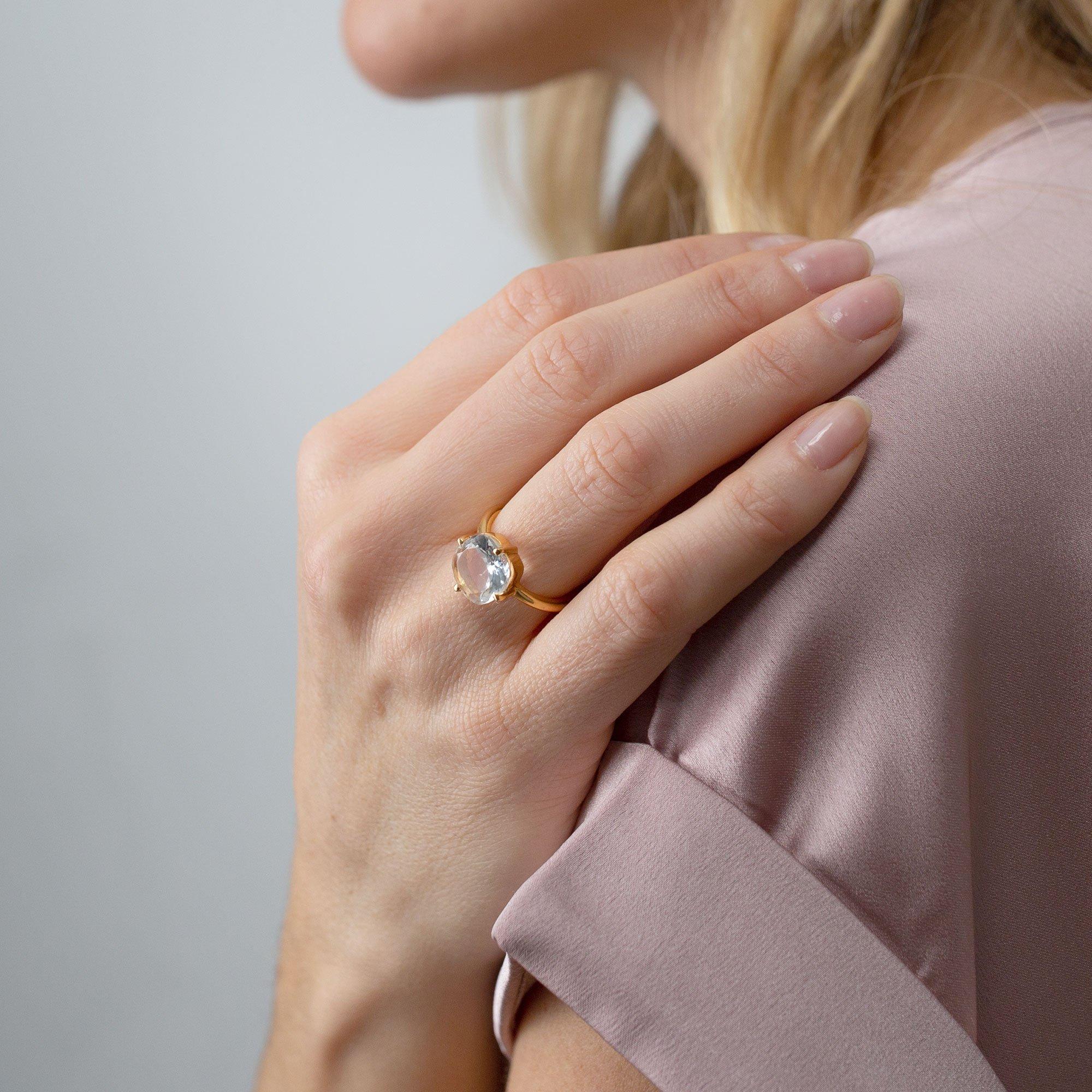 AILORIA ÉGLANTINE Ring Silberkristall