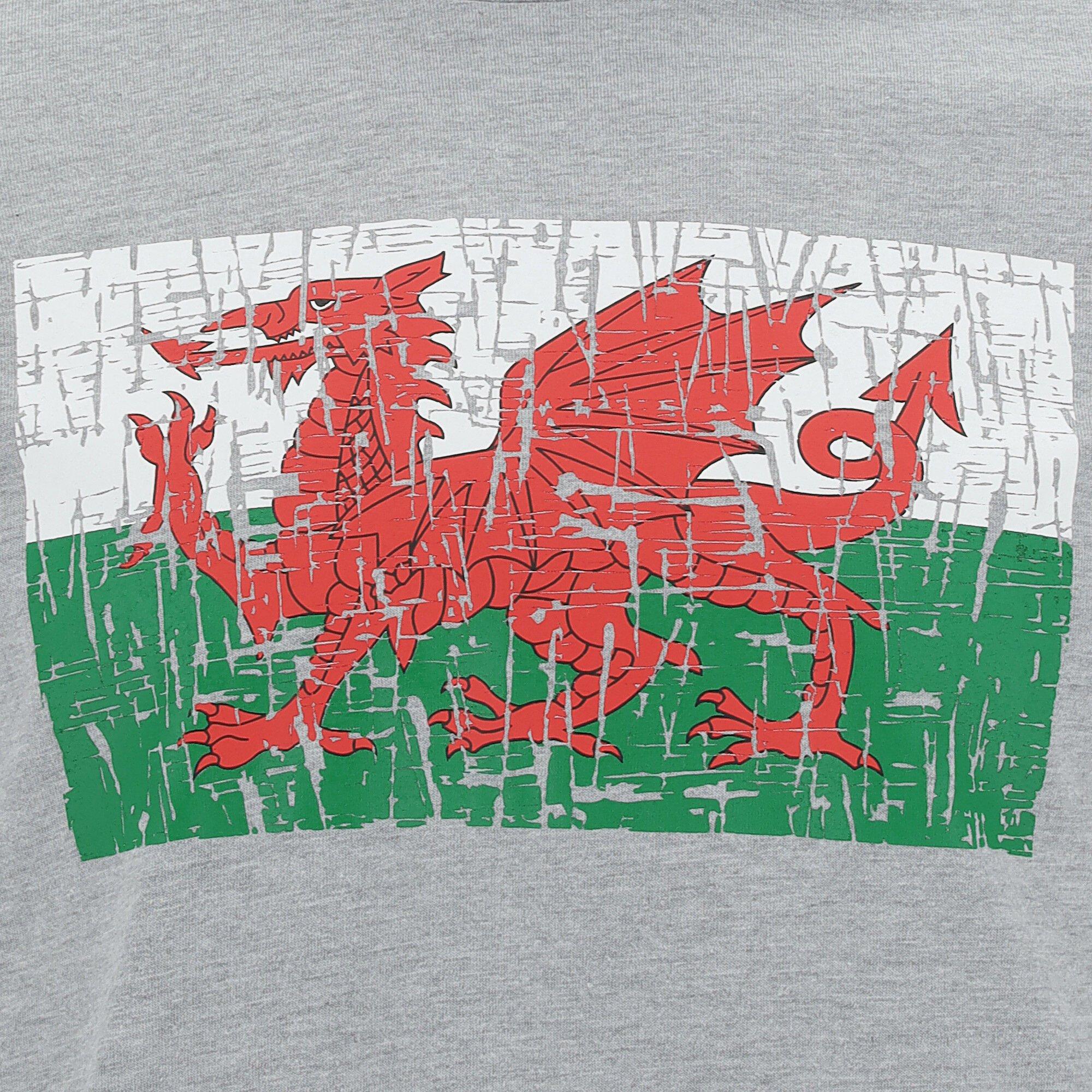 macron Wales Rugby XV 2020/21 Baumwoll-T-Shirt