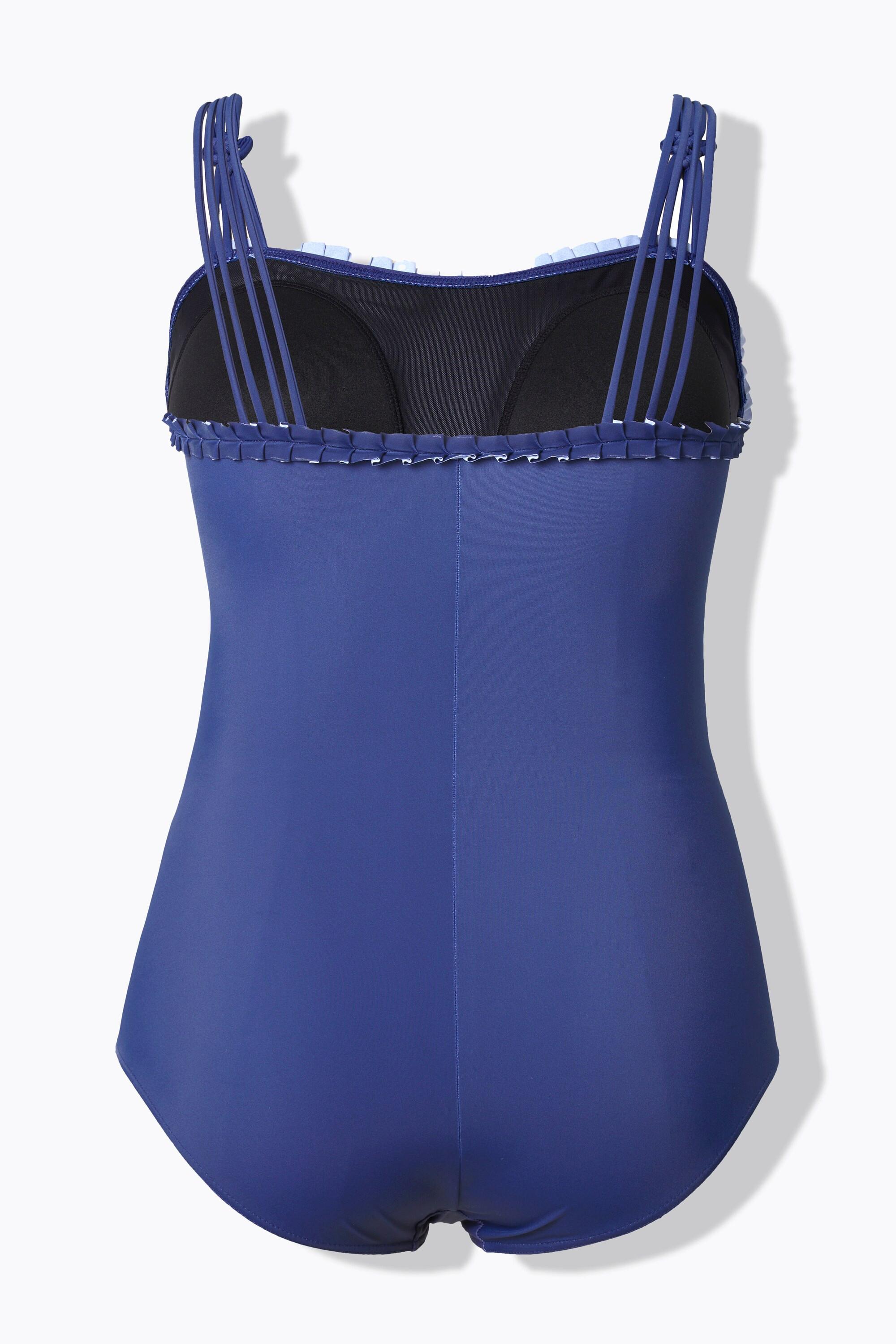 Ulla Popken Badeanzug, Hummer, Softcups, 4er-Träger, recycelt