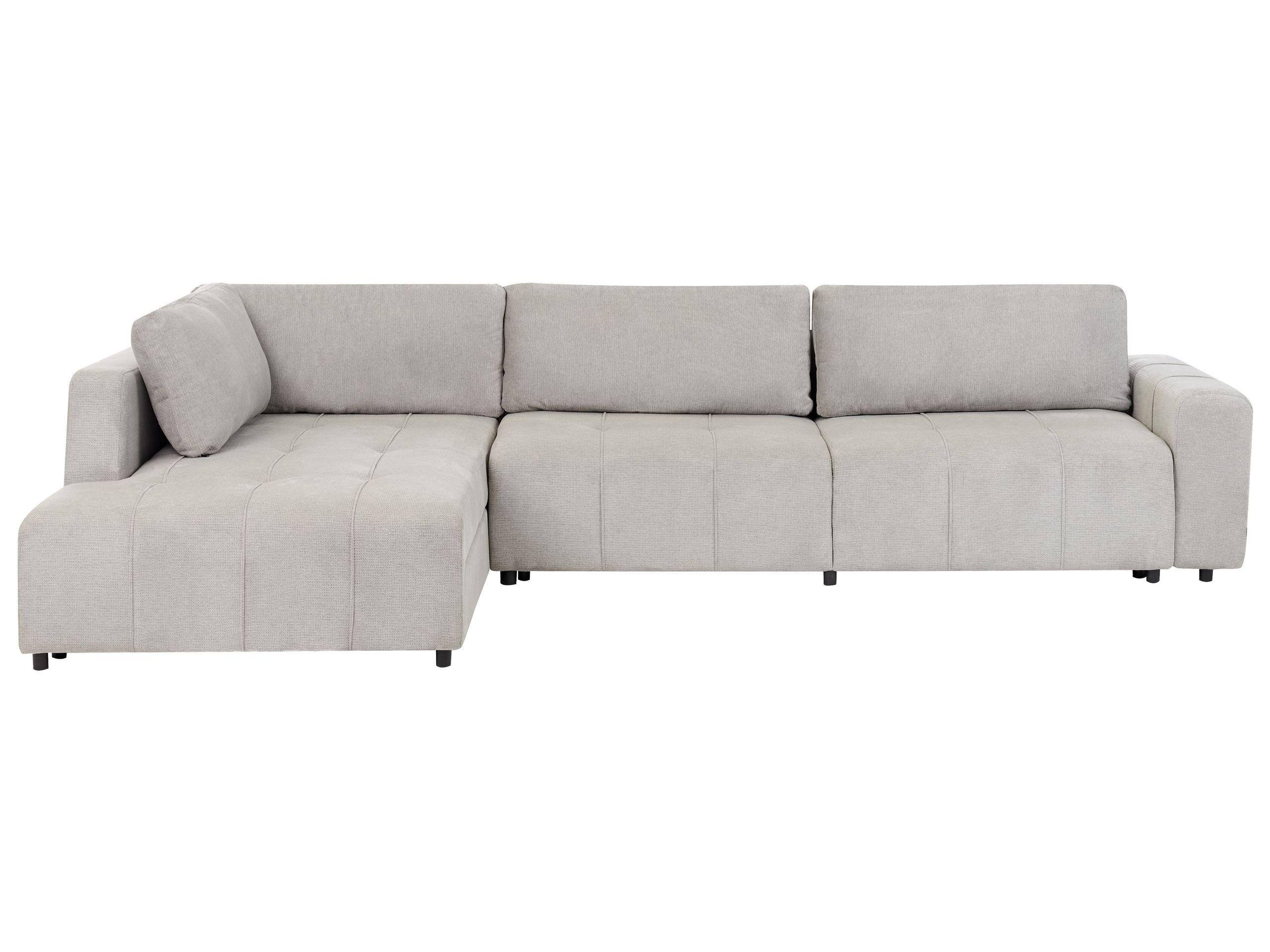 Beliani Rechtsseitiges Ecksofa aus Polyester Modern INNVIK