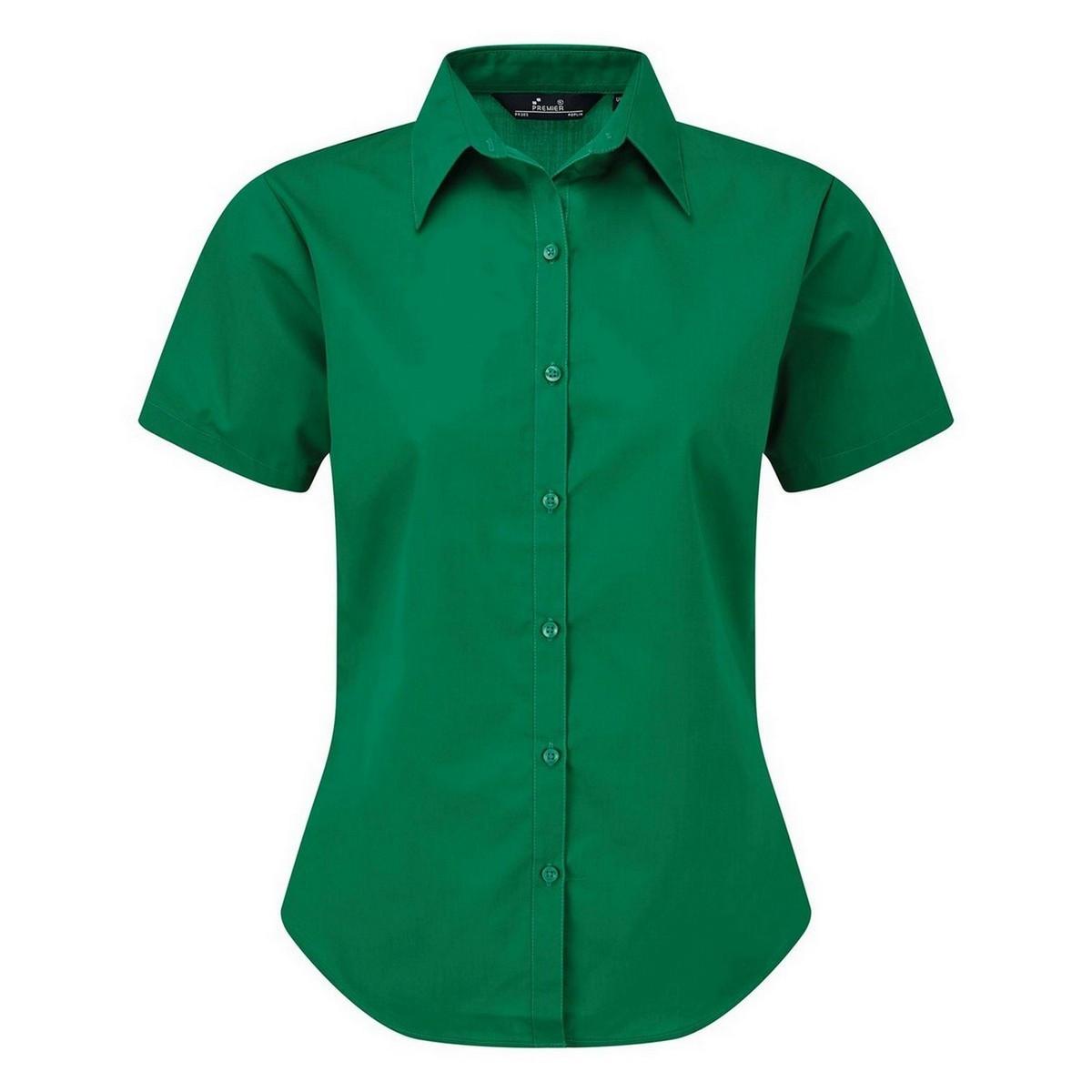 PREMIER Popeline Kurzarm Bluse