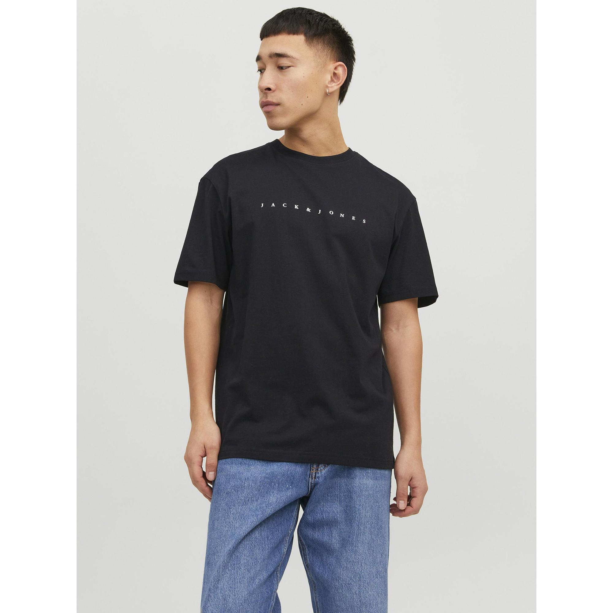JACK & JONES JJE Star T-Shirt mit Pigmentprint