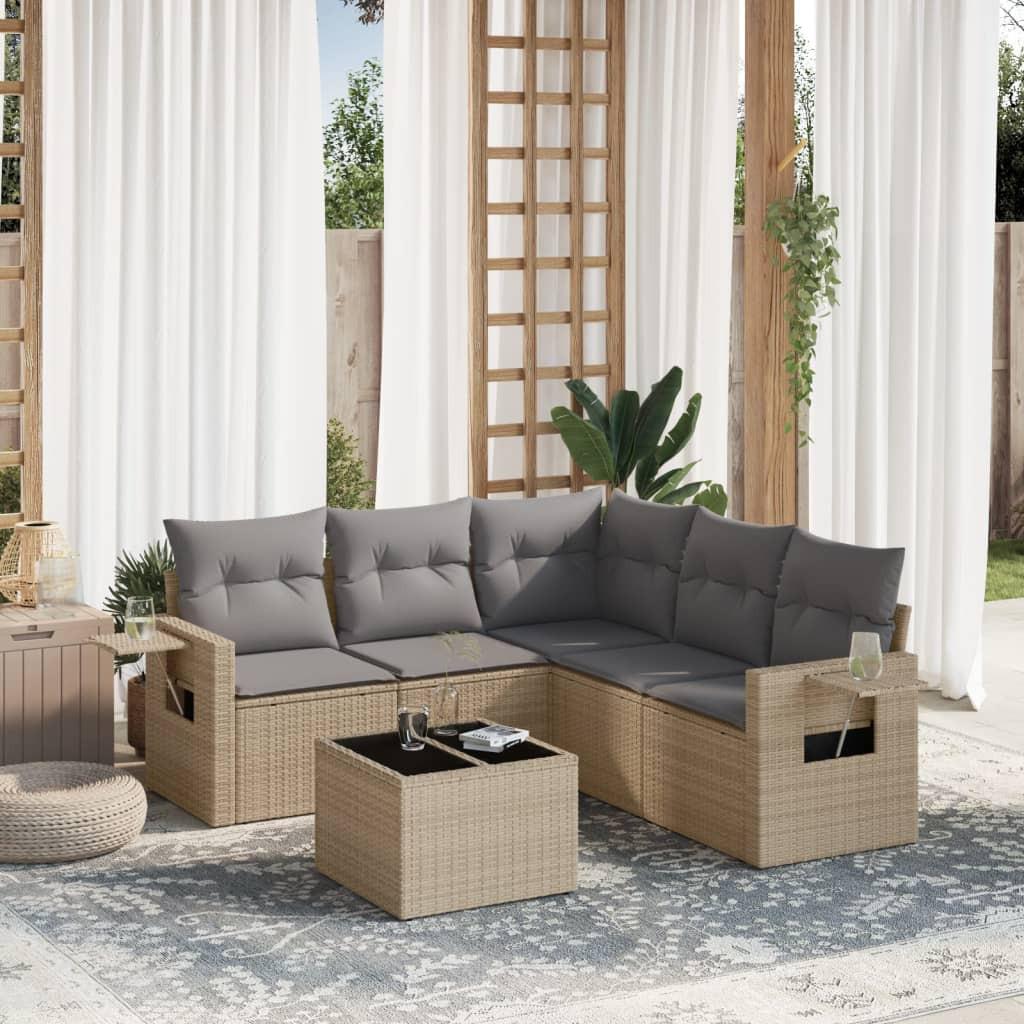 VidaXL Garten sofagarnitur poly-rattan