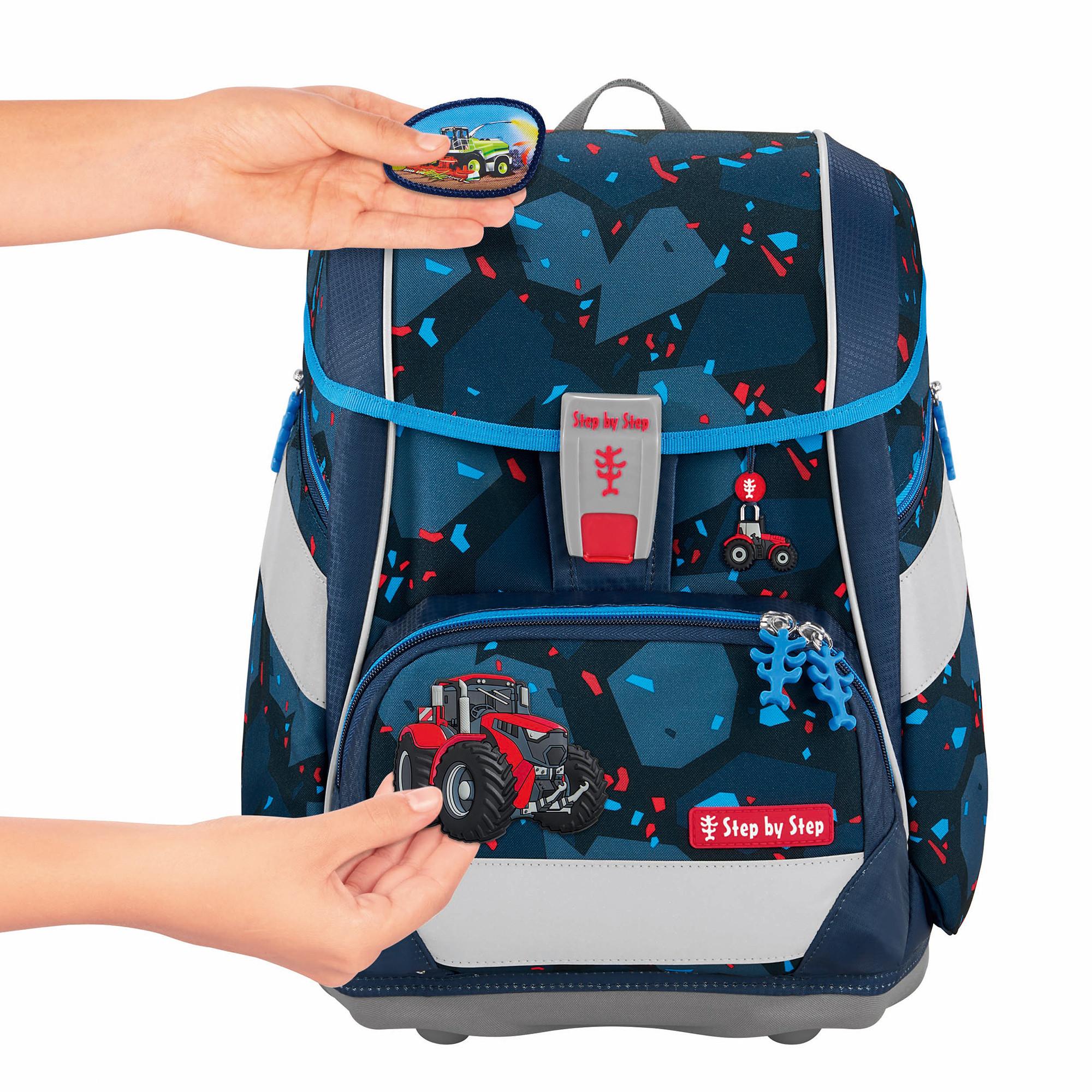 Step by Step Schulrucksack-Set, 6-teilig Tractor Freddy