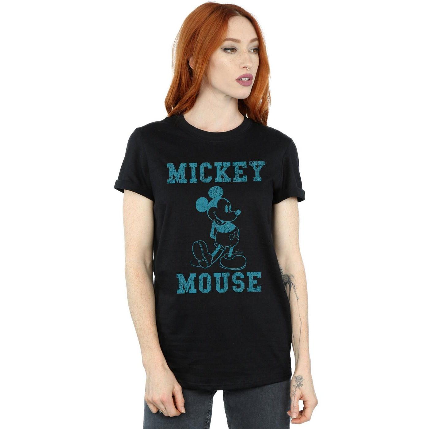 Disney Mickey Mouse Distressed Print T-Shirt