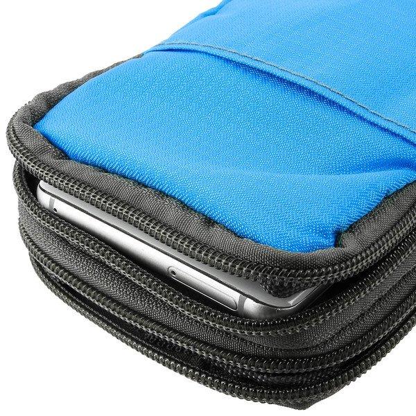 Avizar Umhängetasche mit Fächern Hellblau