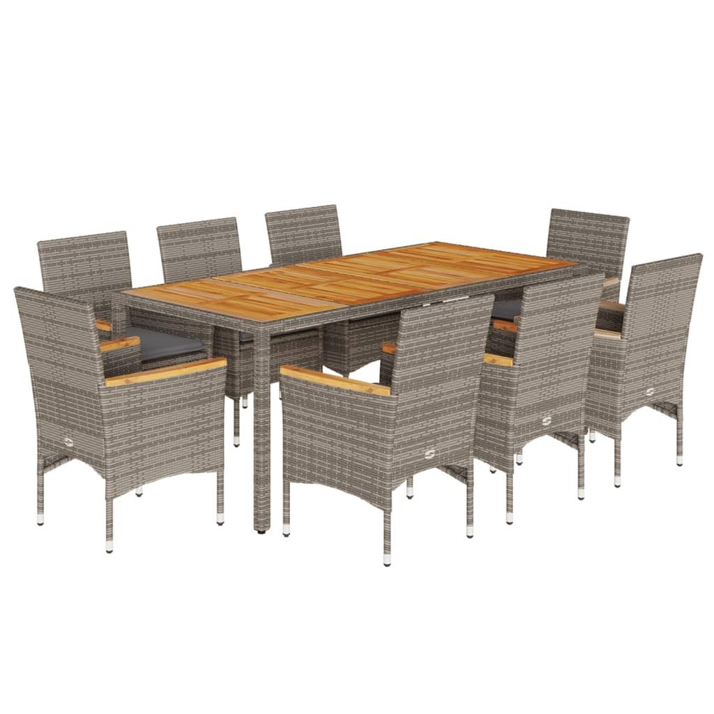 VidaXL Garten essgruppe poly-rattan